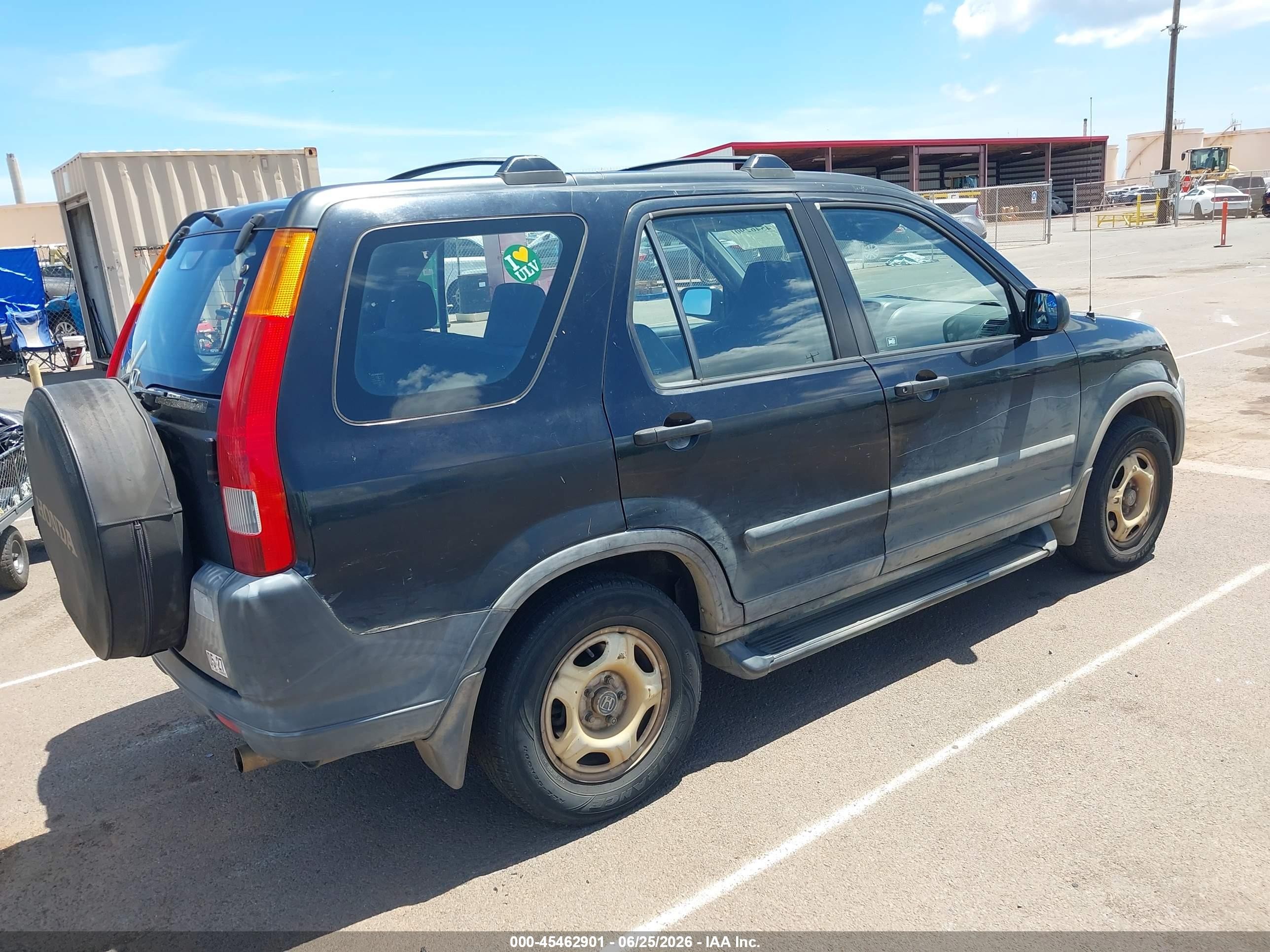 2004 Honda Cr-v Lx Black vin: JHLRD68464C014725