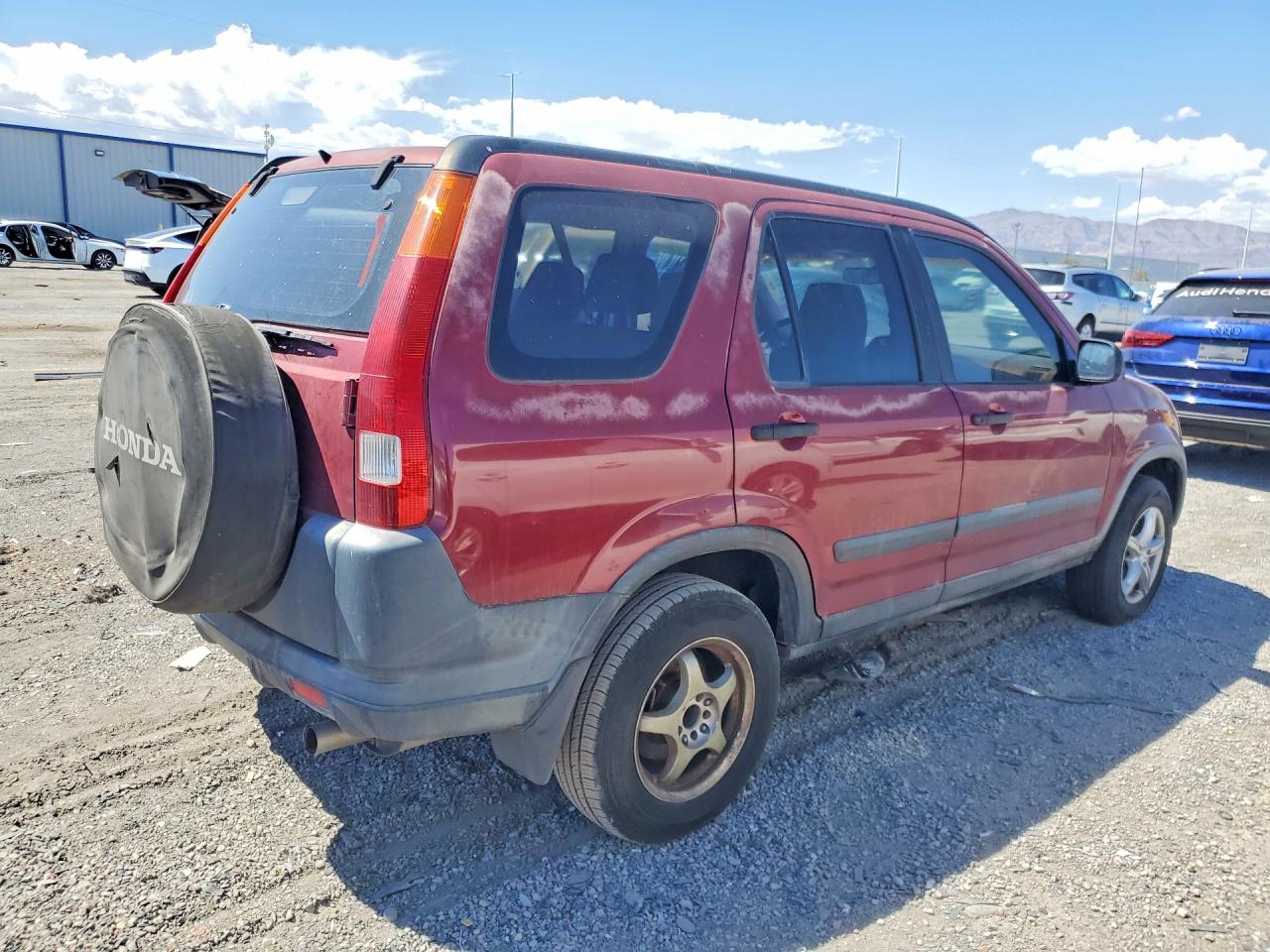 2004 Honda Cr-v Lx Red vin: JHLRD68474C020002