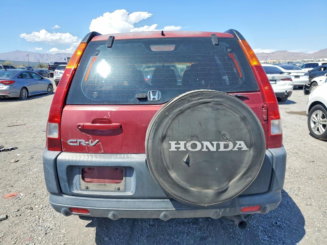 2004 Honda Cr-v Lx Red vin: JHLRD68474C020002