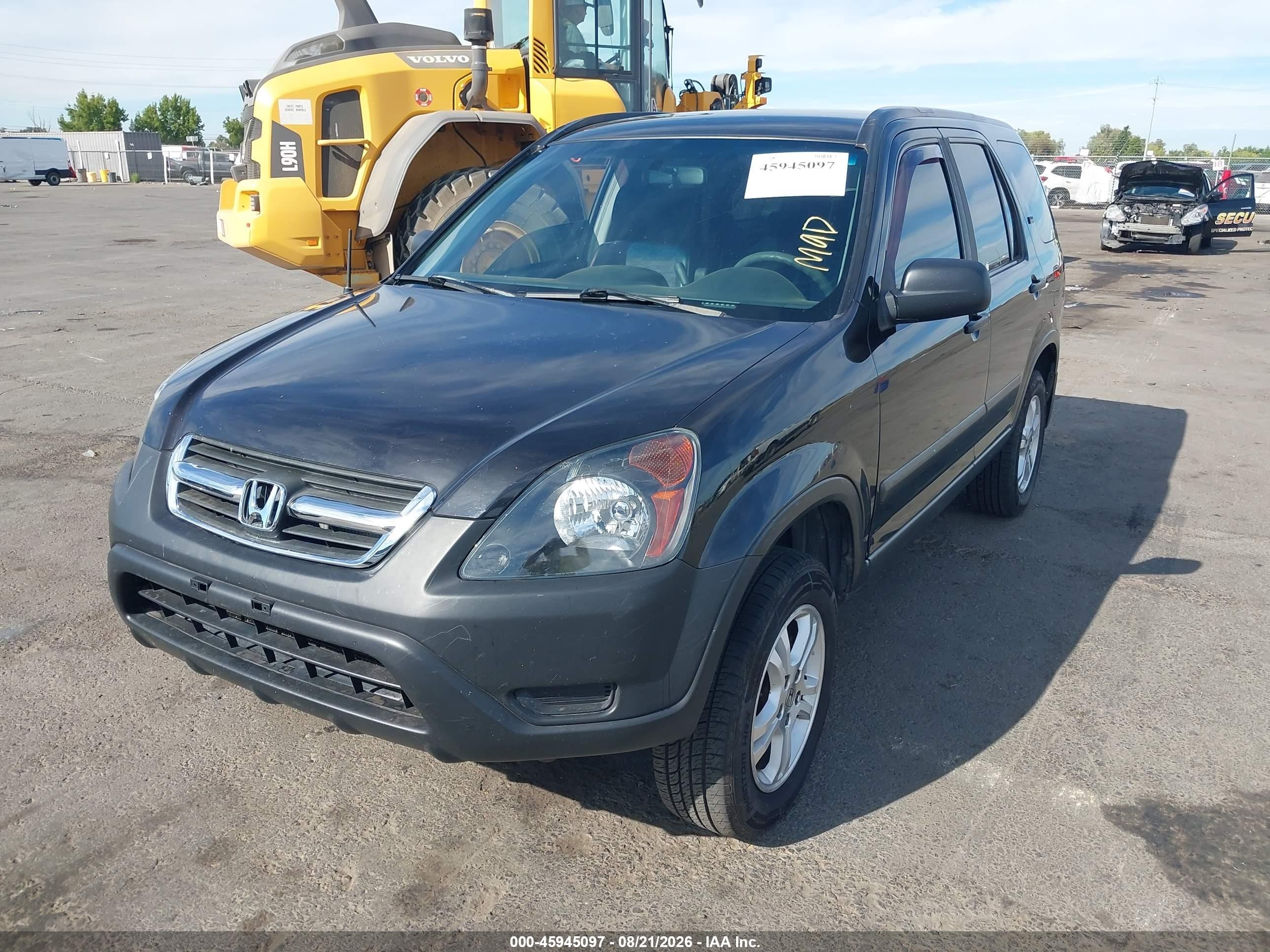 2003 Honda Cr-v Lx Black vin: JHLRD68483C005748