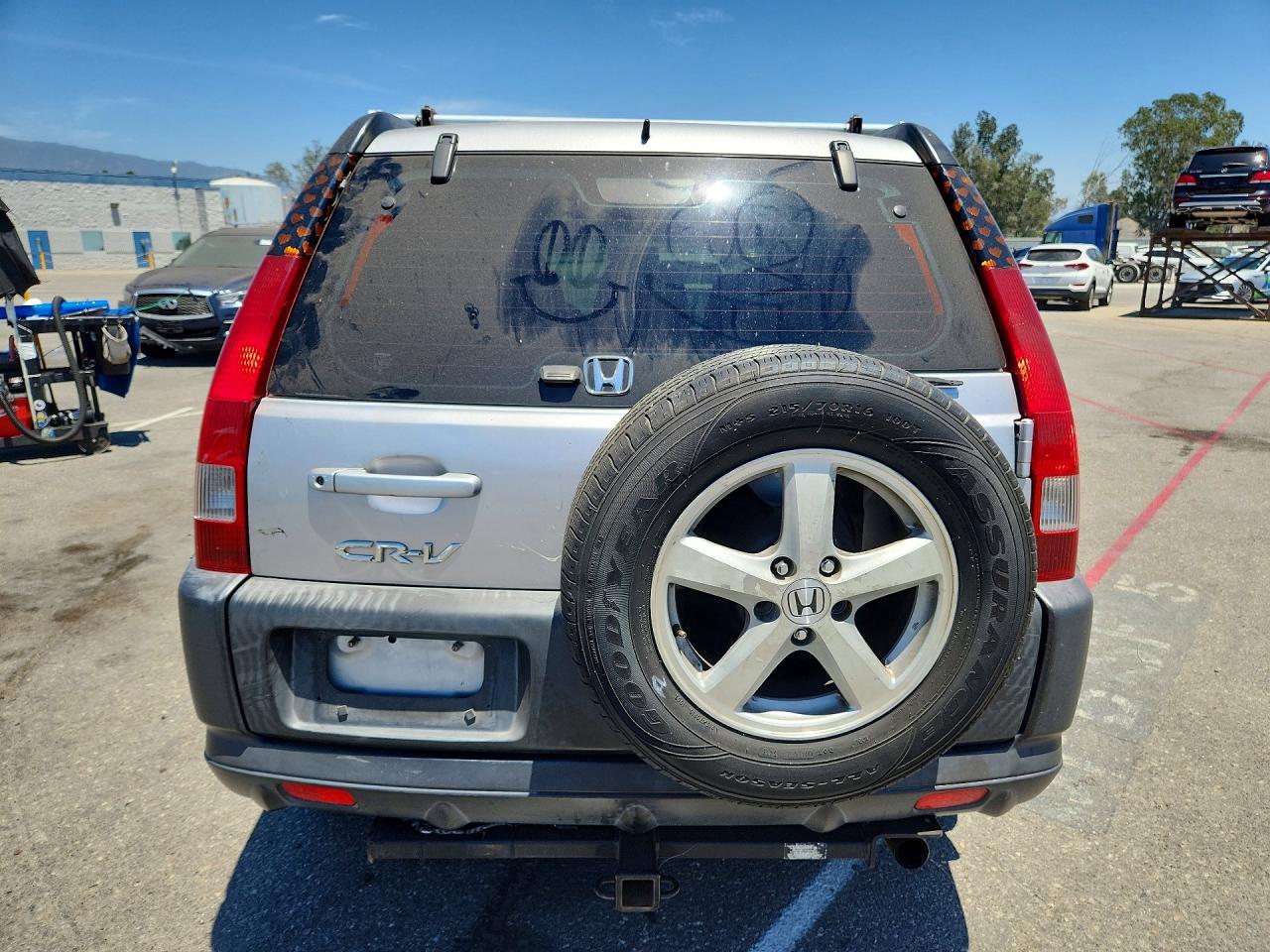 2004 Honda Cr-v Lx Silver vin: JHLRD68484C011048