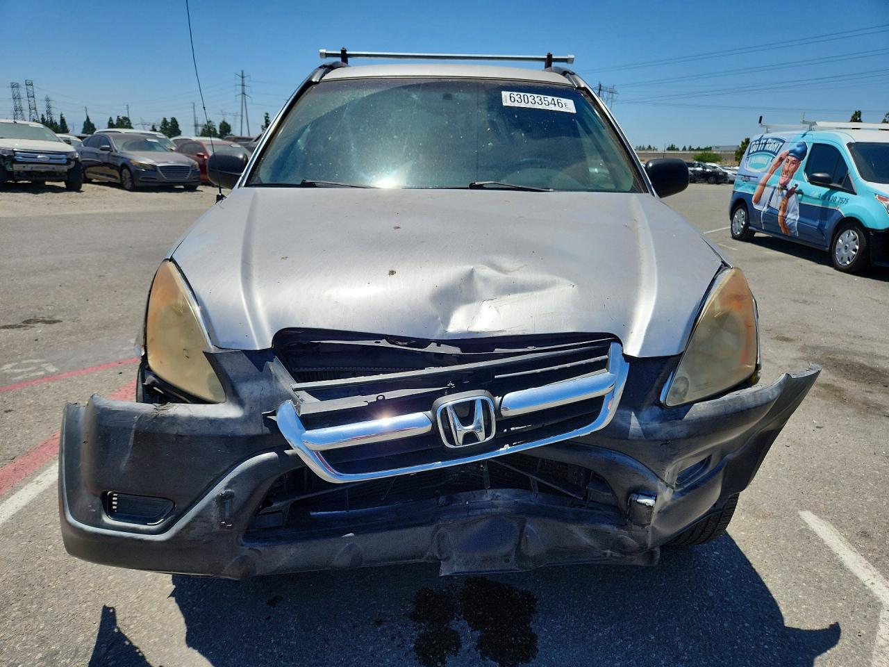 2004 Honda Cr-v Lx Silver vin: JHLRD68484C011048