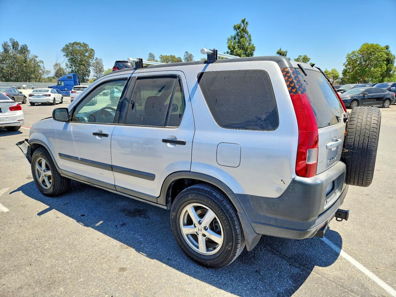 2004 Honda Cr-v Lx Silver vin: JHLRD68484C011048