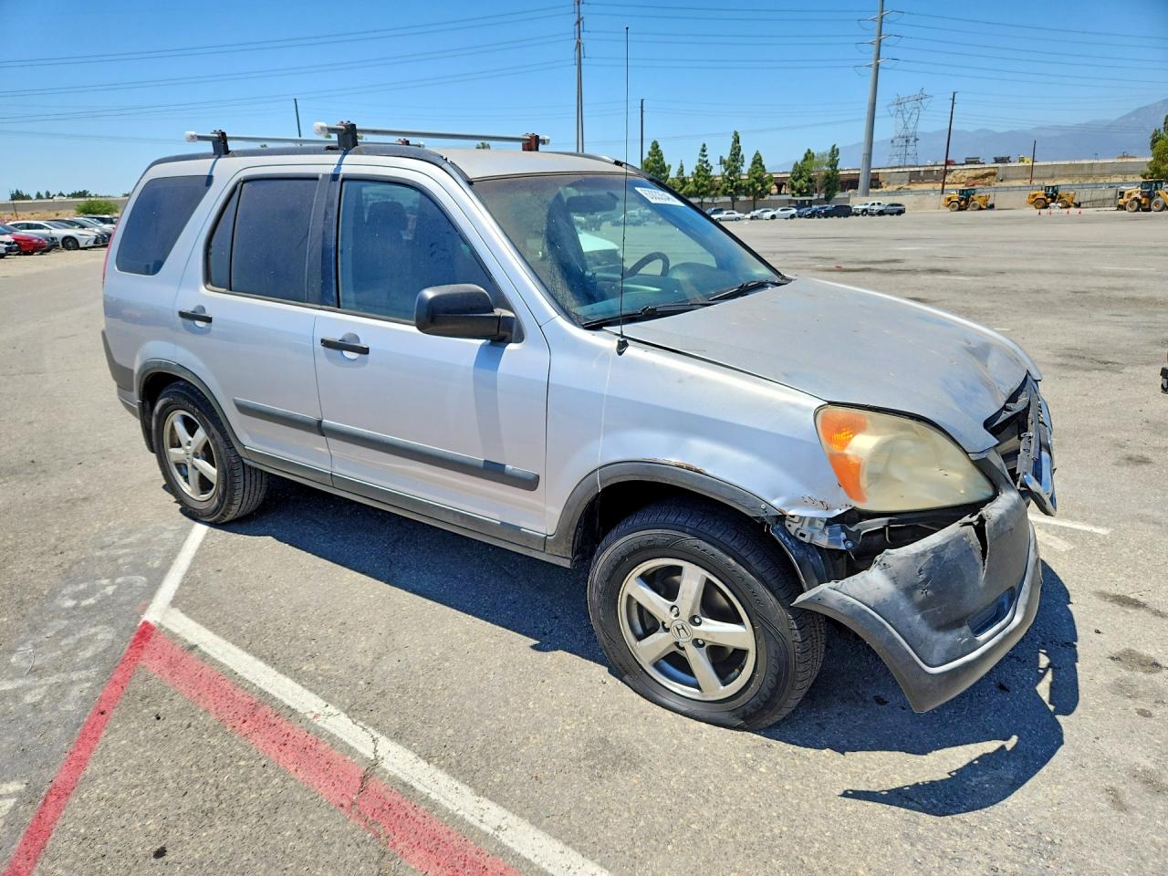 2004 Honda Cr-v Lx Silver vin: JHLRD68484C011048