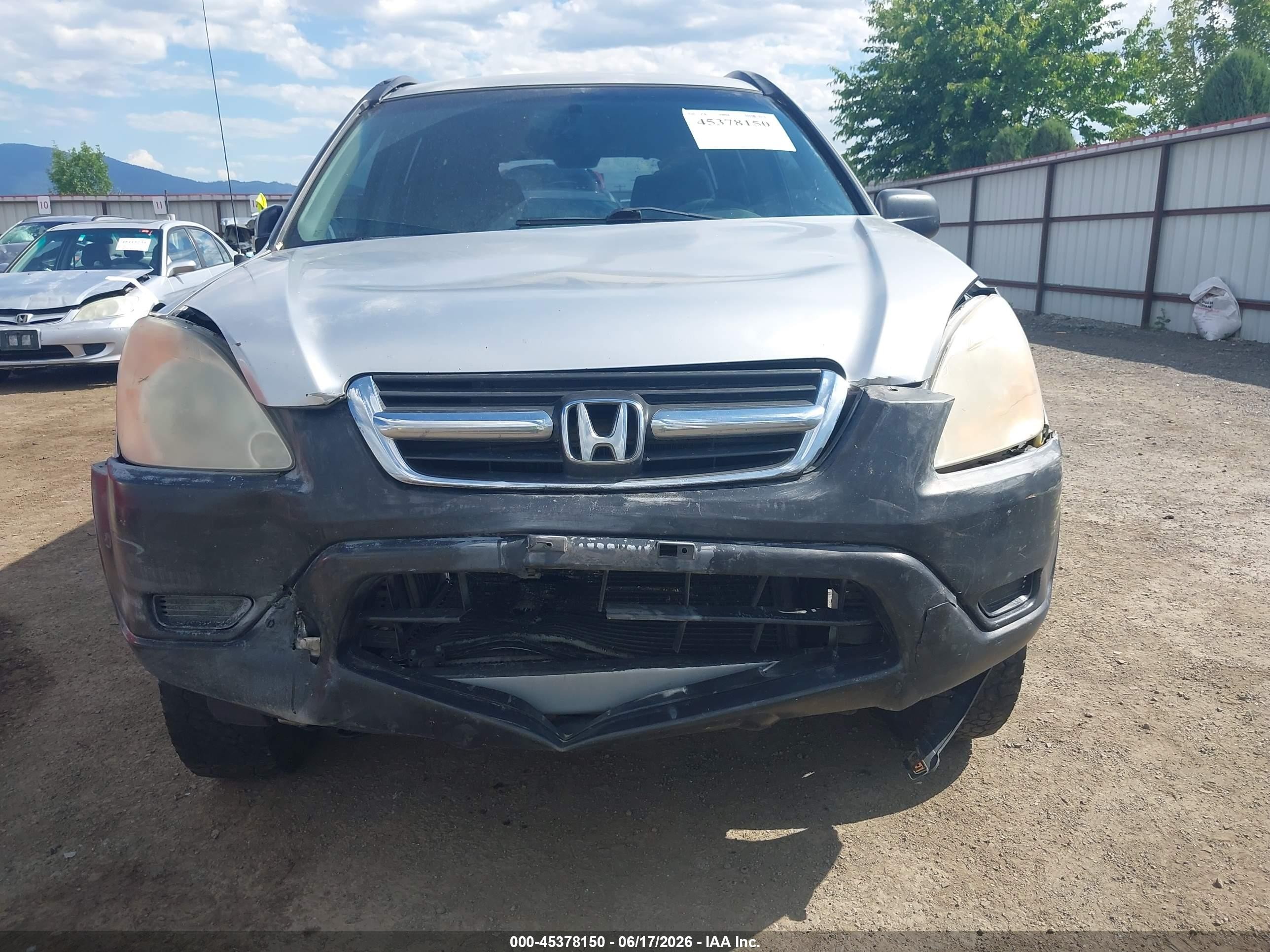 2002 Honda Cr-v Lx Серебряный vin: JHLRD68492C010195