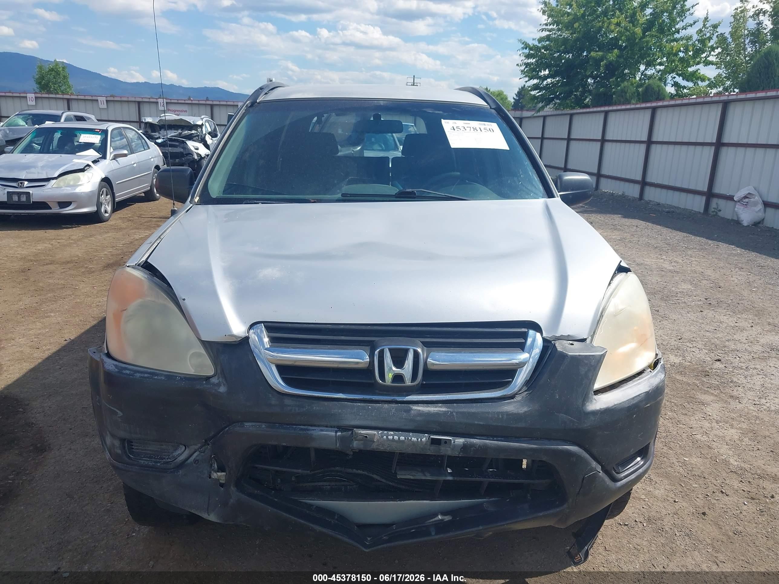 2002 Honda Cr-v Lx Серебряный vin: JHLRD68492C010195