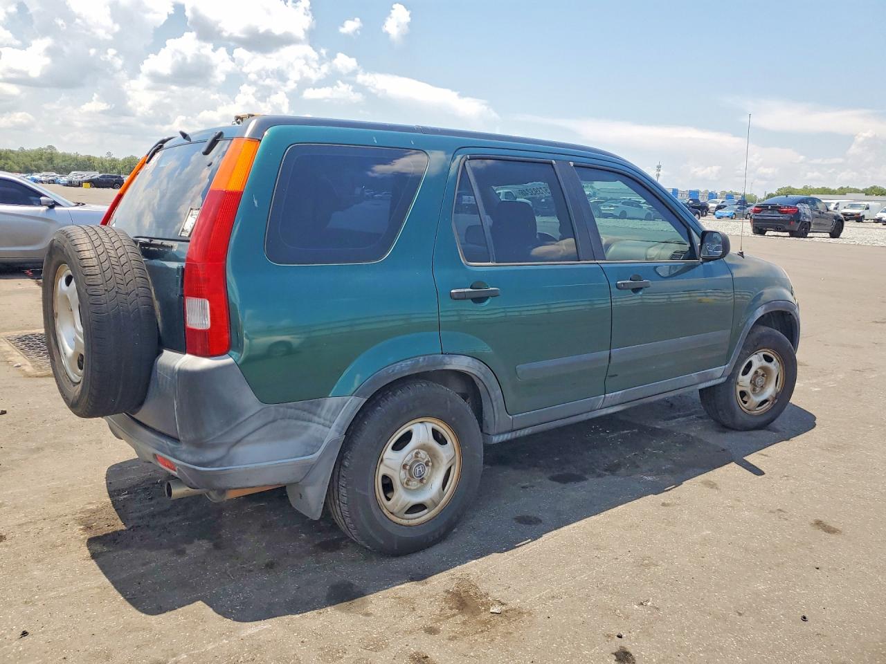 2002 Honda Cr-v Lx Green vin: JHLRD68492C014280