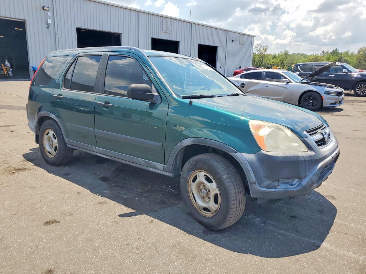 2002 Honda Cr-v Lx Green vin: JHLRD68492C014280