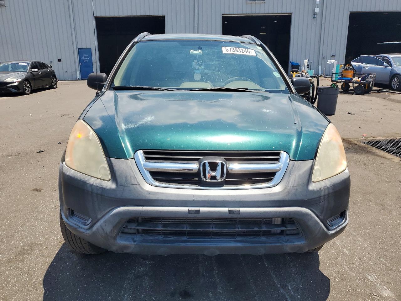 2002 Honda Cr-v Lx Green vin: JHLRD68492C014280