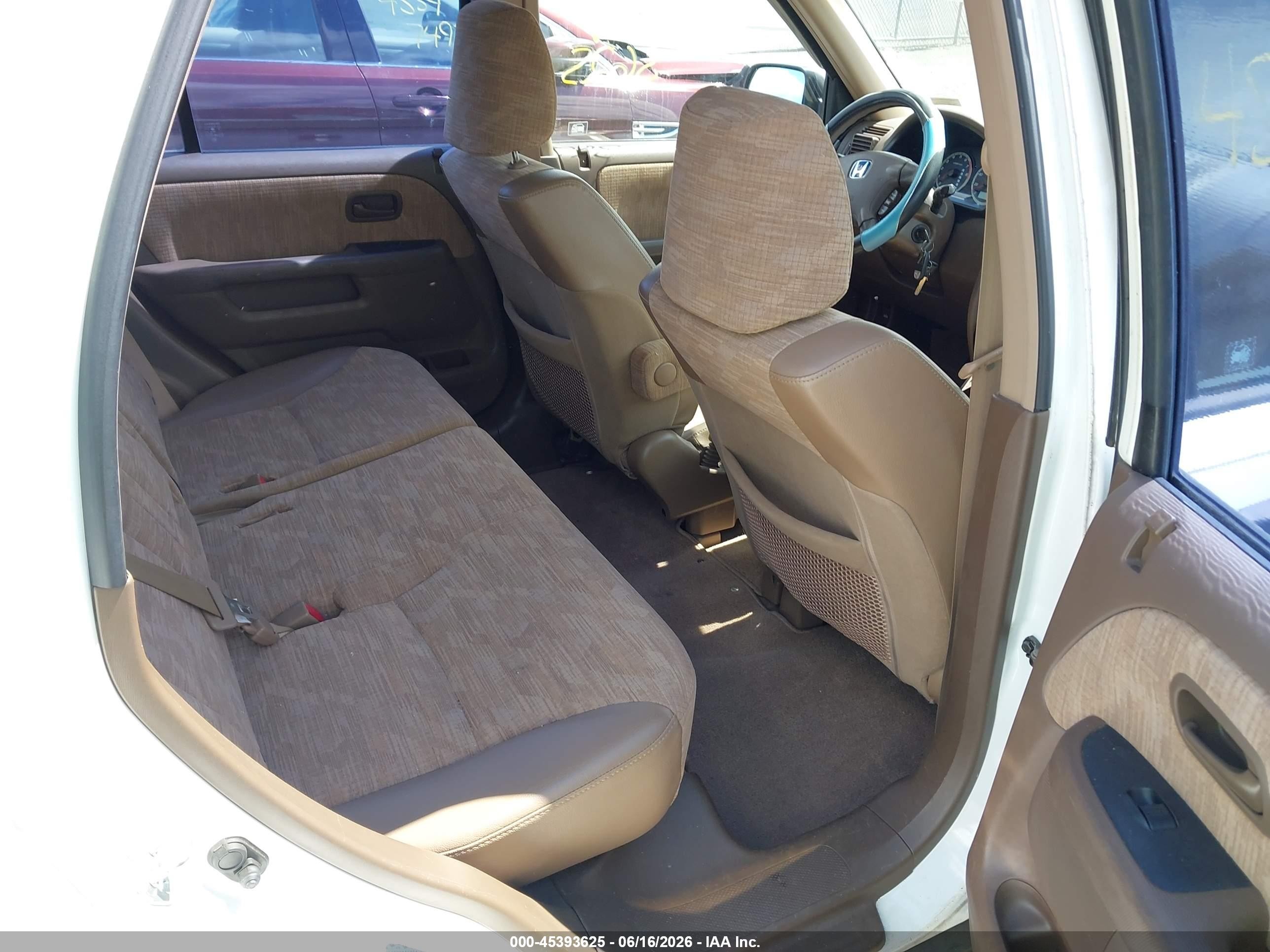 2002 Honda Cr-v Lx White vin: JHLRD68492C016854