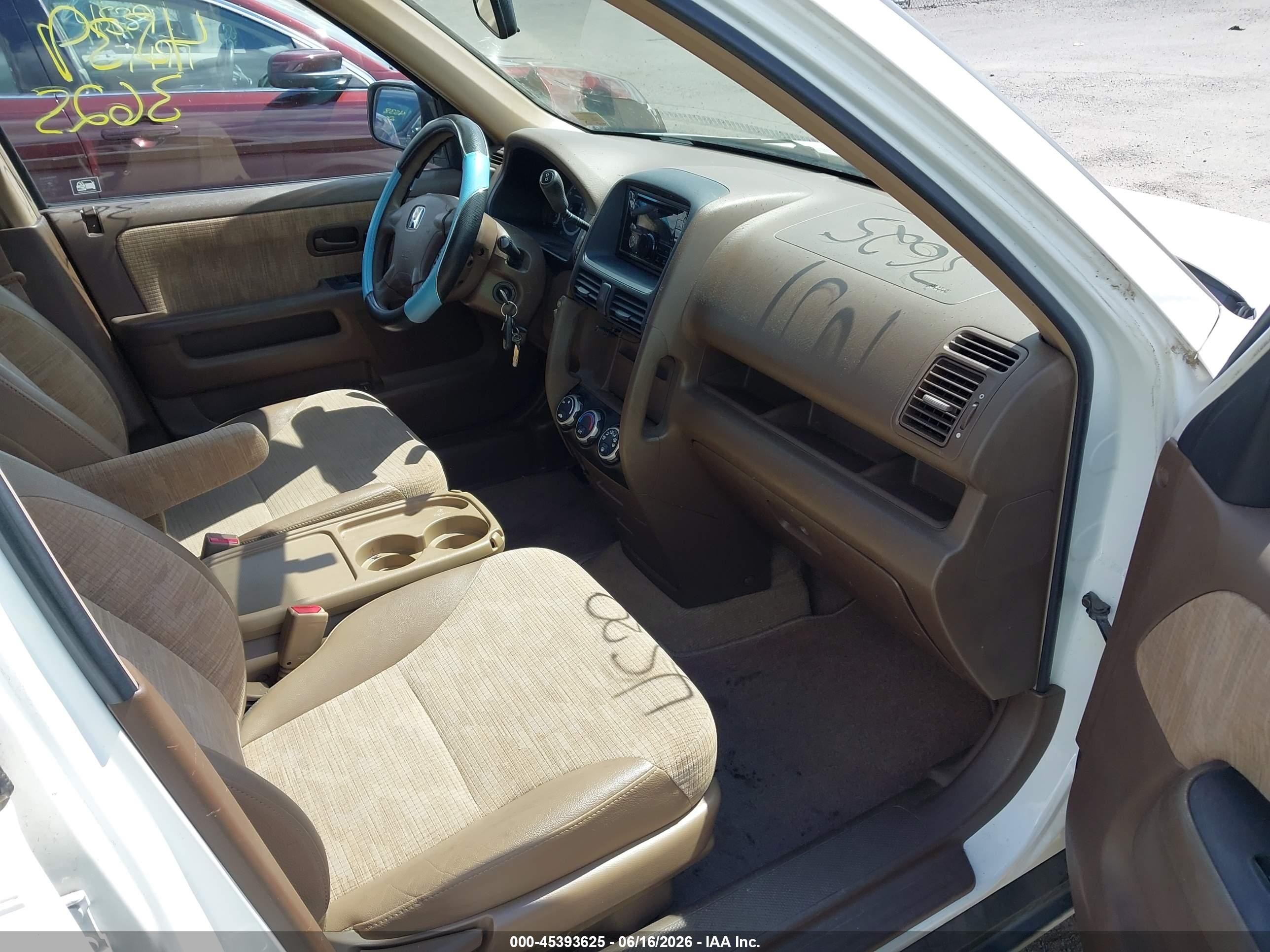 2002 Honda Cr-v Lx White vin: JHLRD68492C016854
