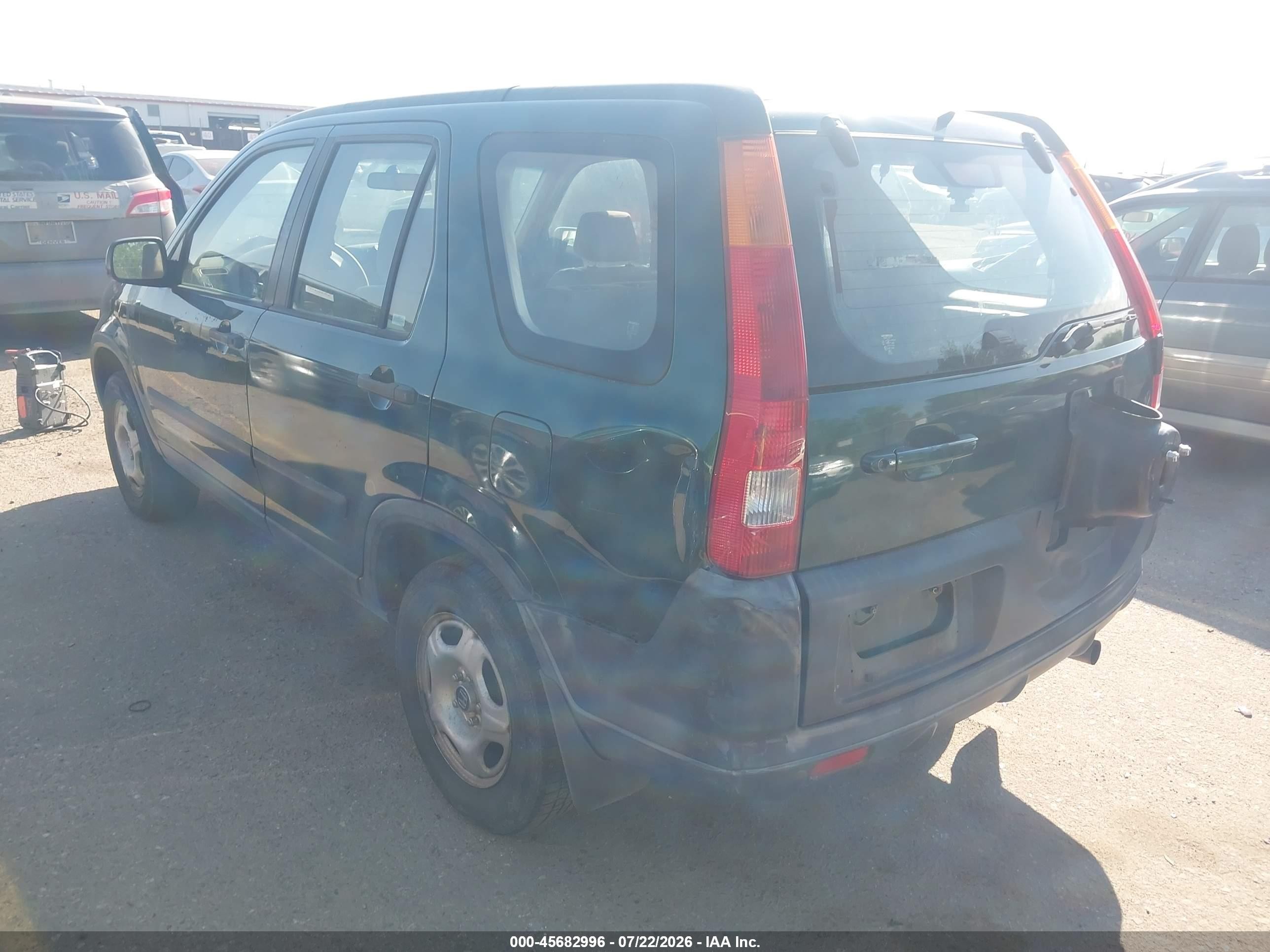 2003 Honda Cr-v Lx Green vin: JHLRD68493C016032