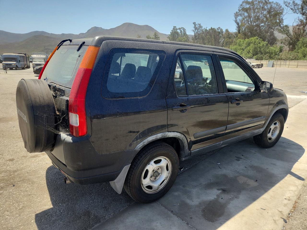 2004 Honda Cr-v Lx Black vin: JHLRD68494C013357