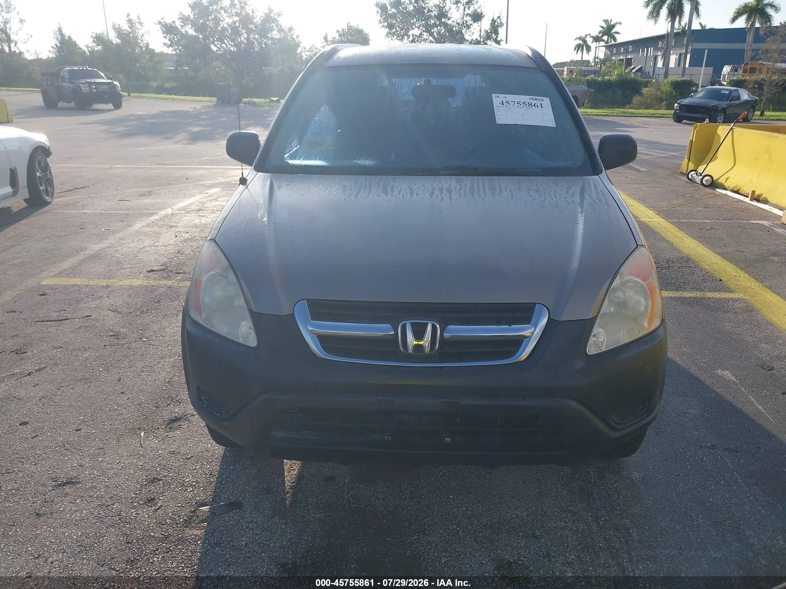 2002 Honda Cr-v Lx Коричневый vin: JHLRD684X2C022520