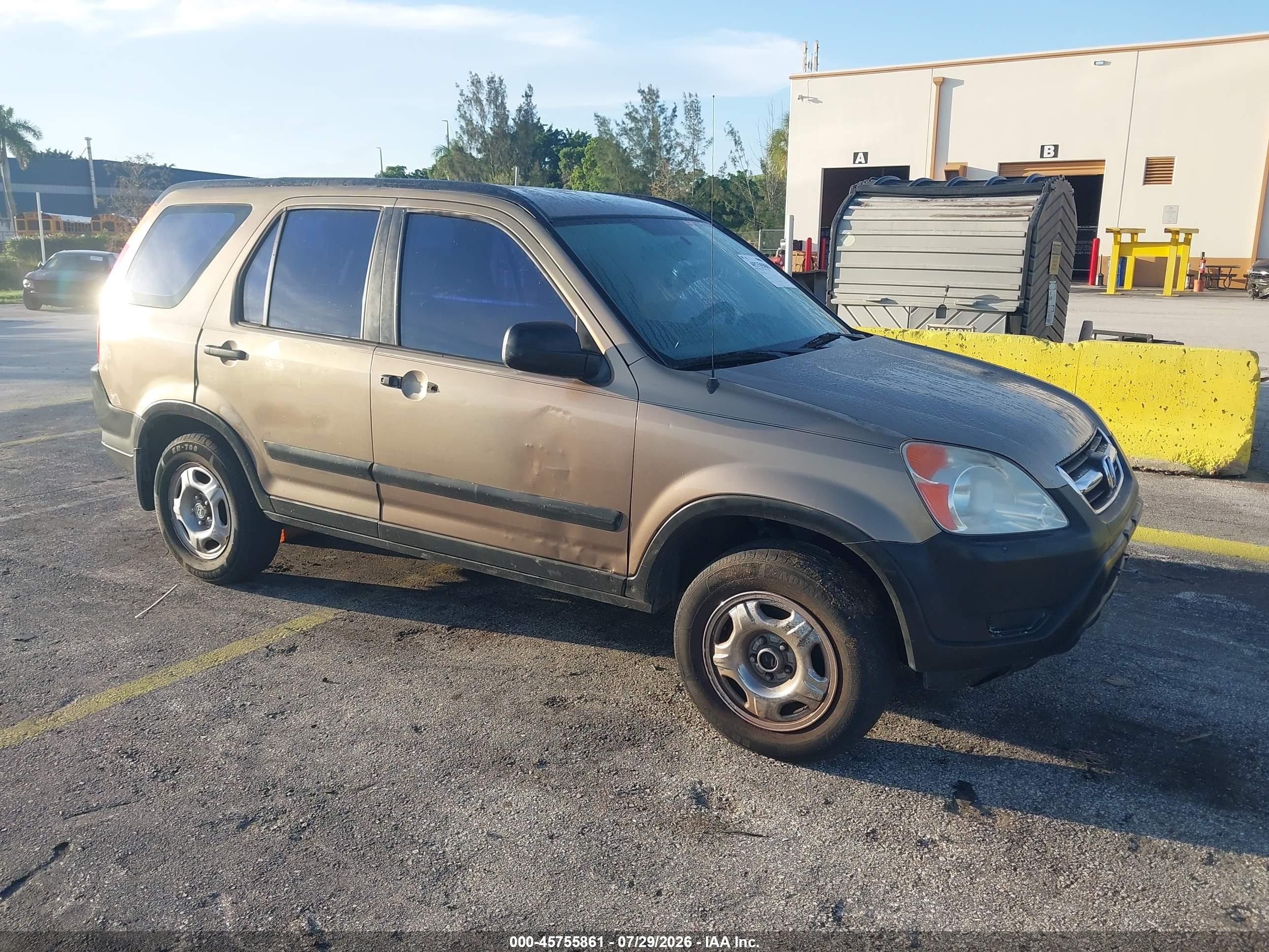 2002 Honda Cr-v Lx Коричневый vin: JHLRD684X2C022520