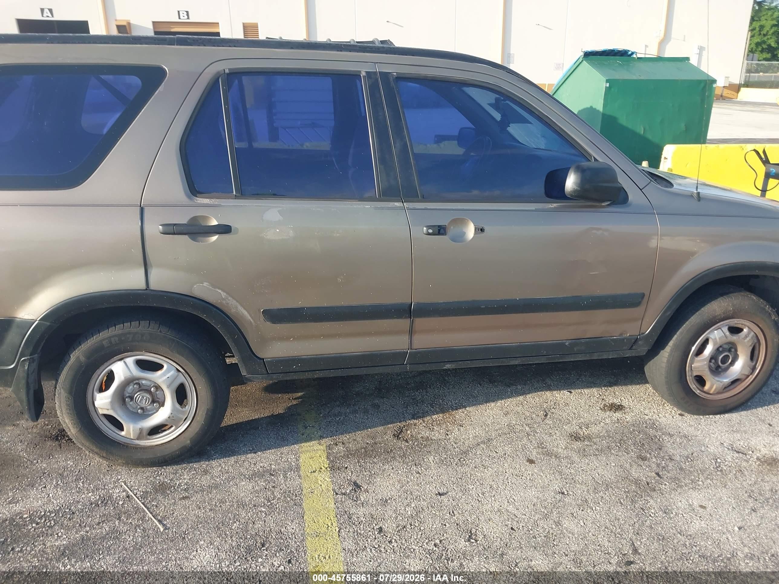2002 Honda Cr-v Lx Коричневый vin: JHLRD684X2C022520