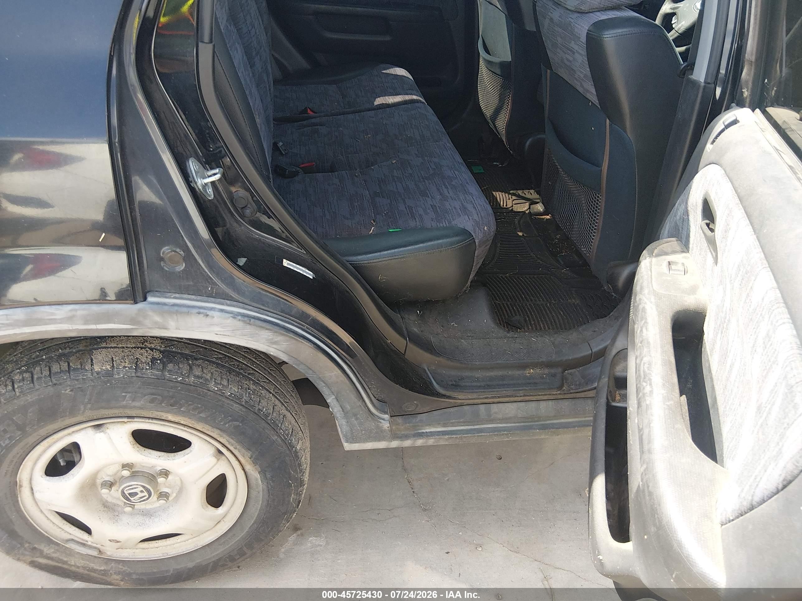 2002 Honda Cr-v Lx Black vin: JHLRD684X2C025112