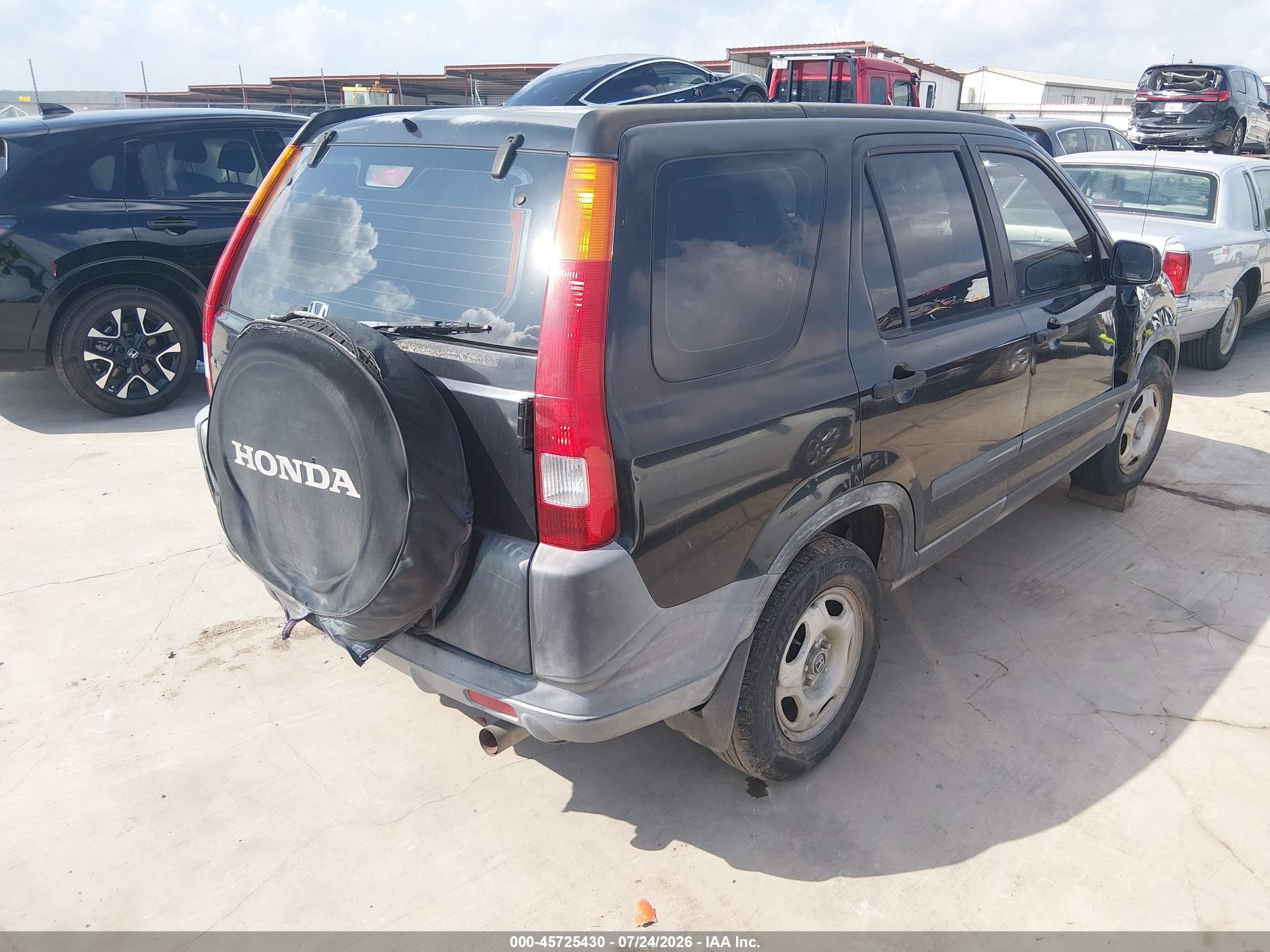 2002 Honda Cr-v Lx Black vin: JHLRD684X2C025112
