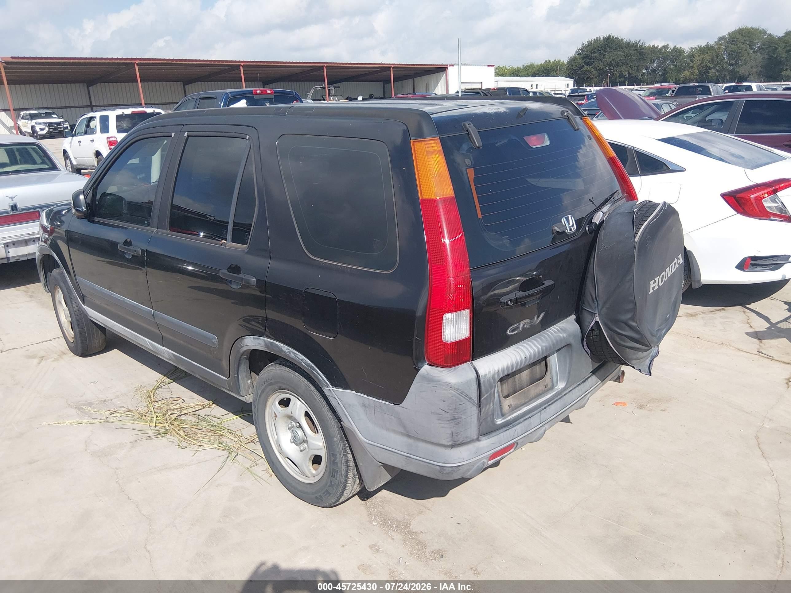 2002 Honda Cr-v Lx Black vin: JHLRD684X2C025112