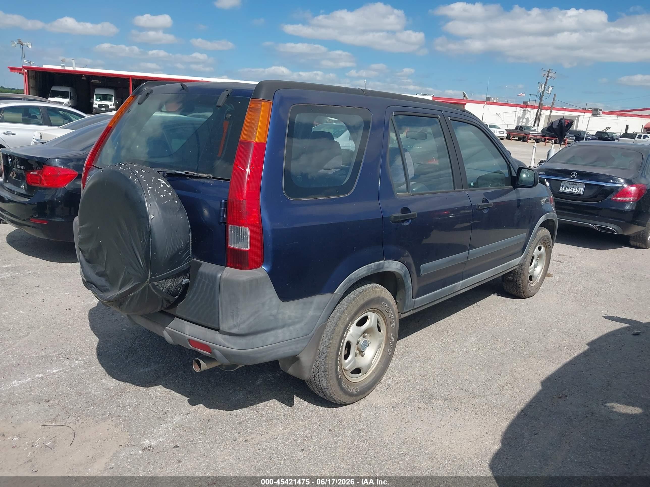 2003 Honda Cr-v Lx Синий vin: JHLRD684X3C006271
