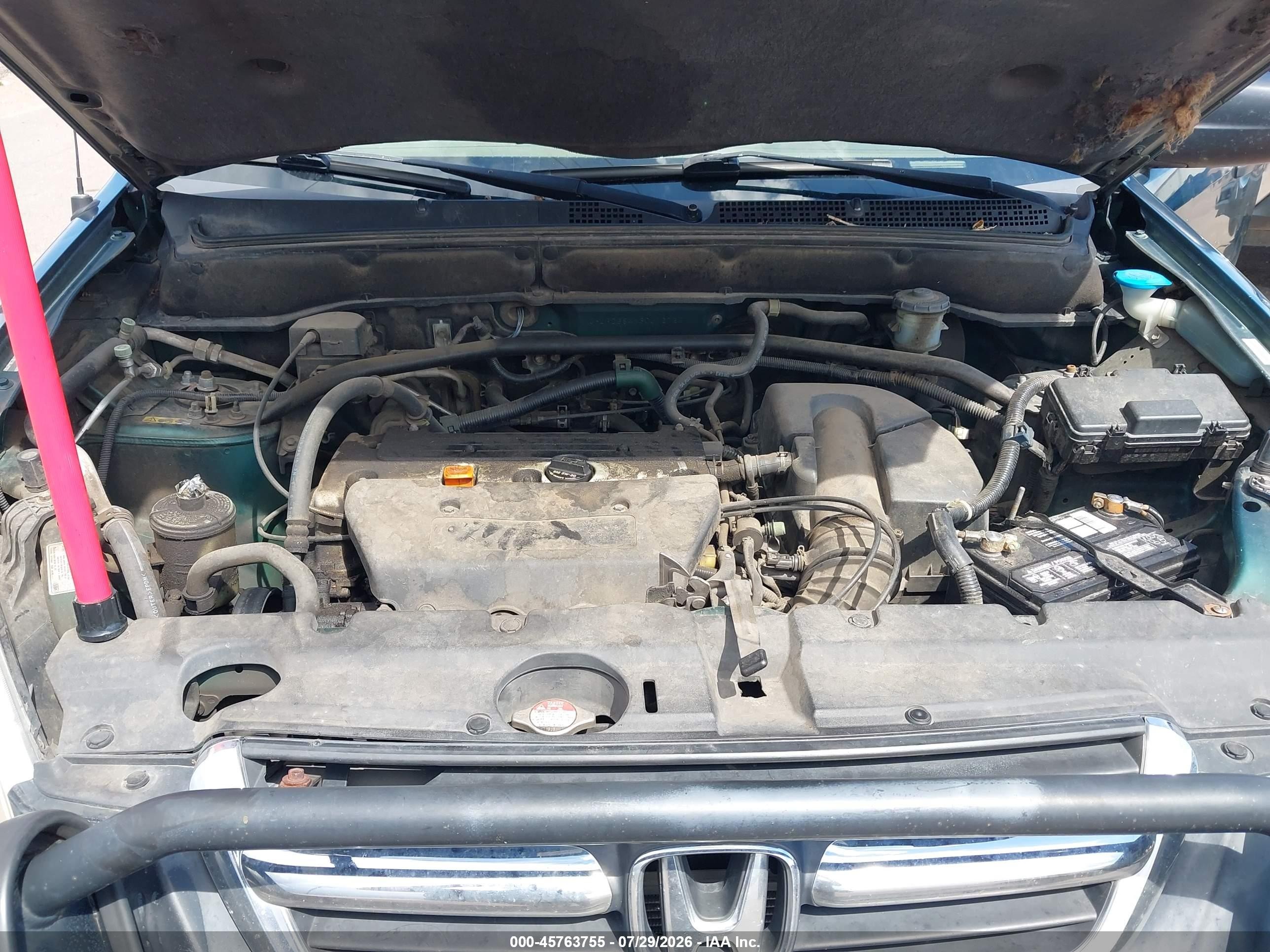 2003 Honda Cr-v Lx Green vin: JHLRD684X3C012720