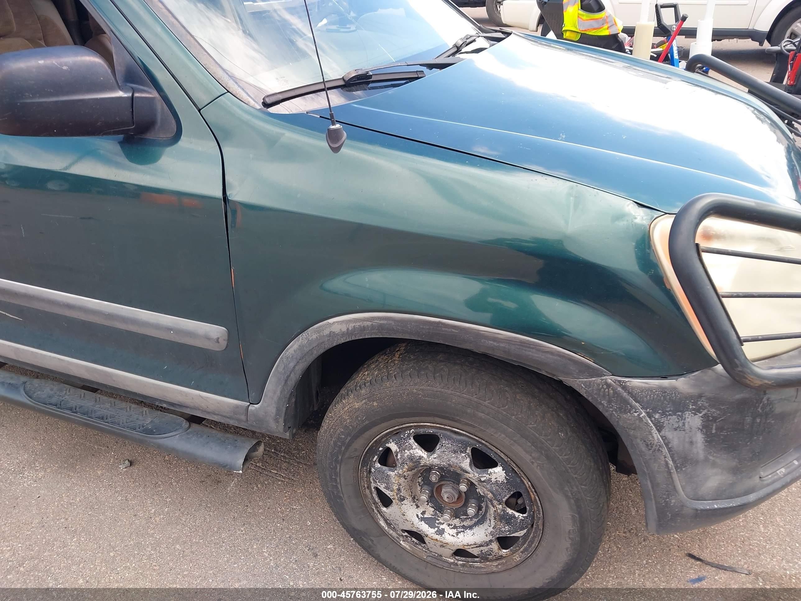2003 Honda Cr-v Lx Green vin: JHLRD684X3C012720