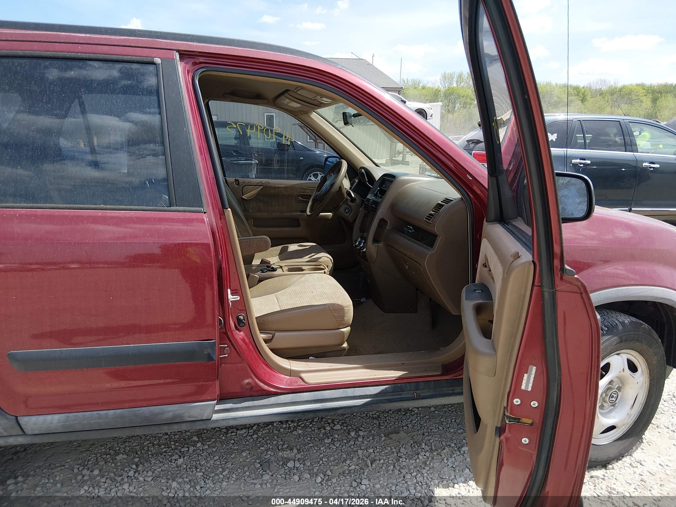 2004 Honda Cr-v Lx Бордовый vin: JHLRD684X4C020303