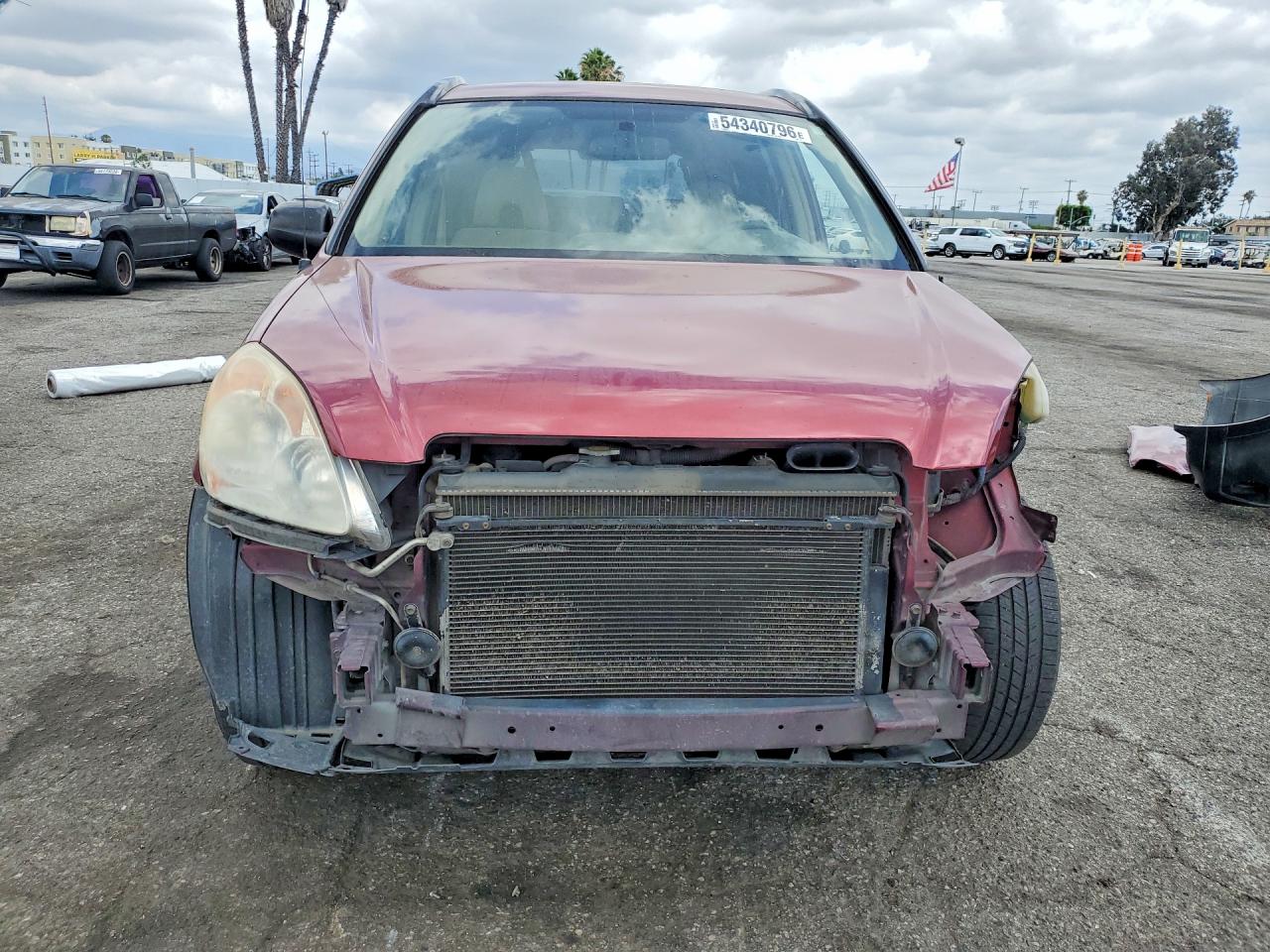 2005 Honda Cr-v Lx Burgundy vin: JHLRD68505C012771