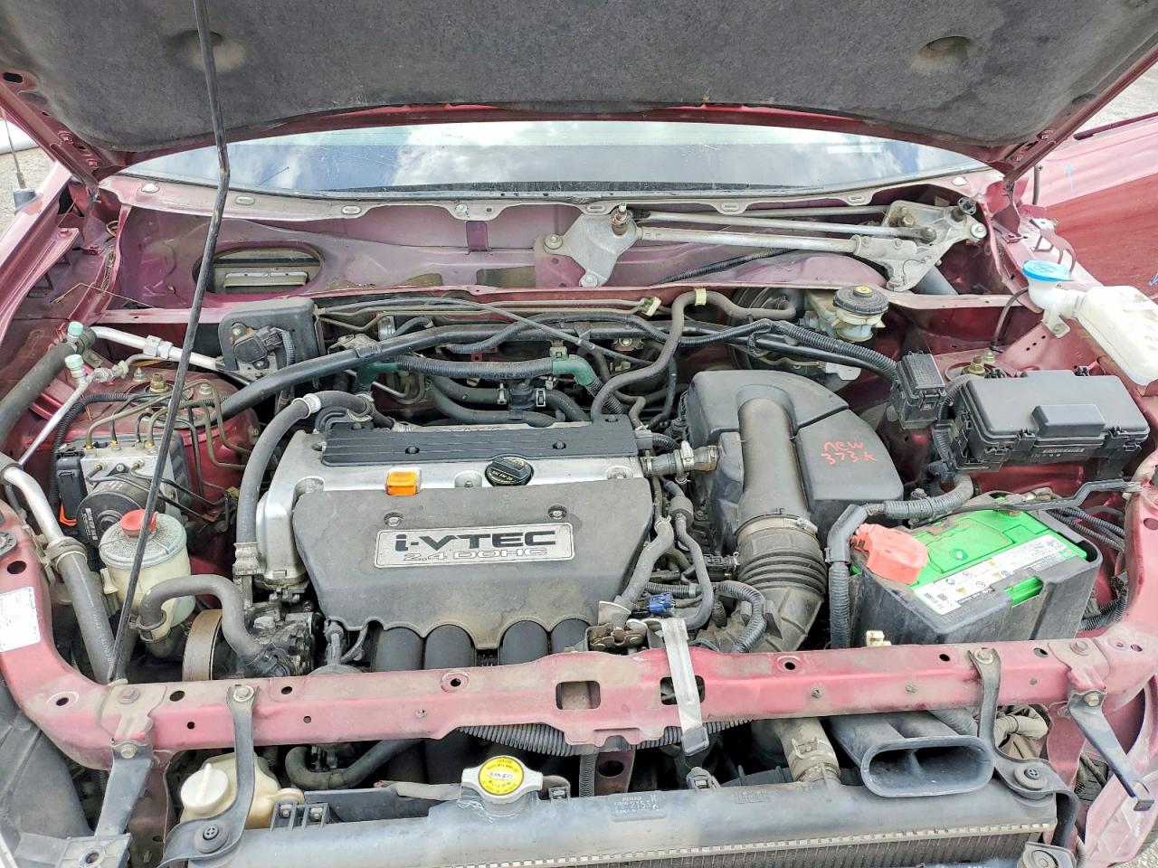2005 Honda Cr-v Lx Burgundy vin: JHLRD68505C012771