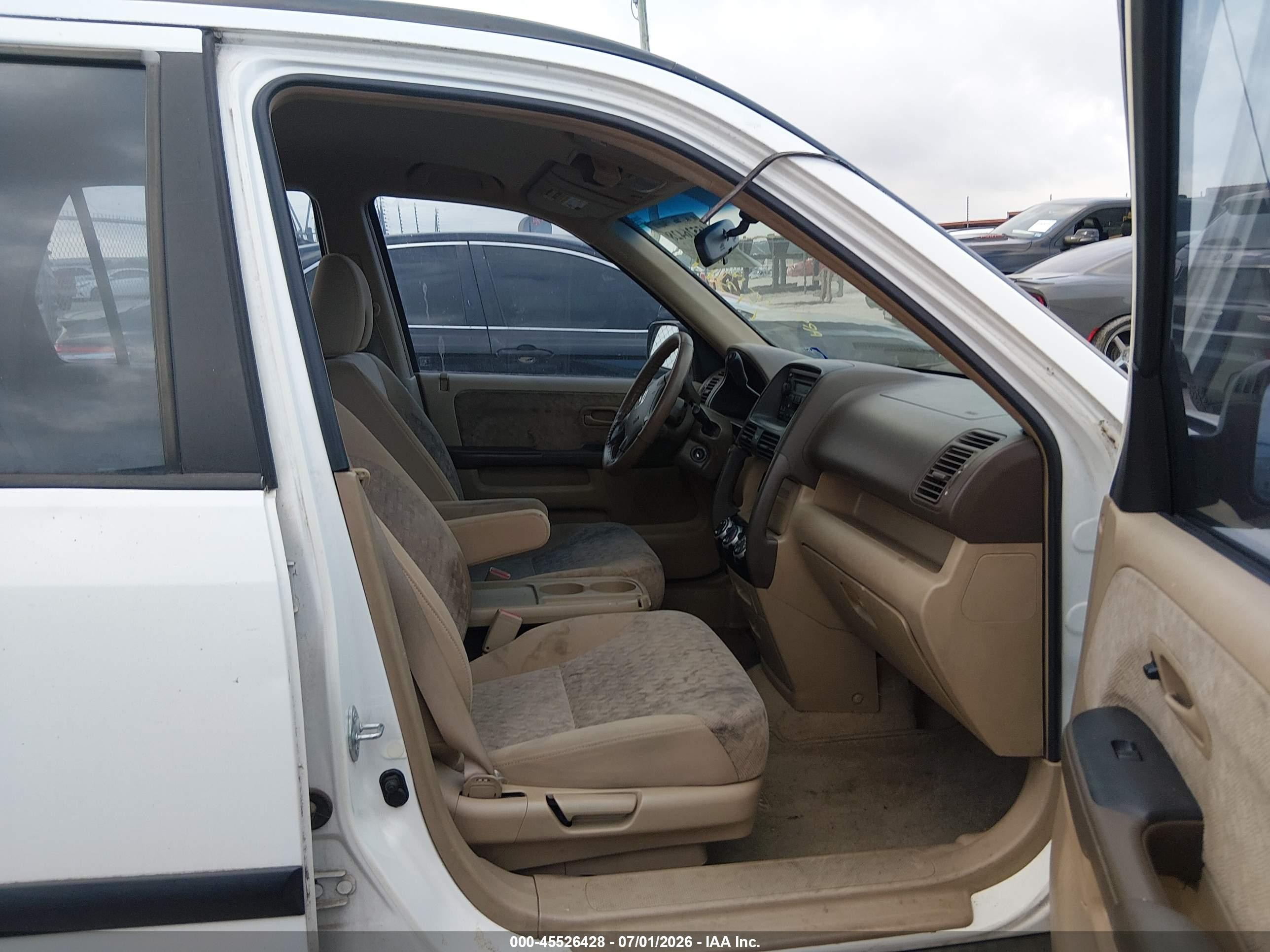 2006 Honda Cr-v Lx Beige vin: JHLRD68506C002002