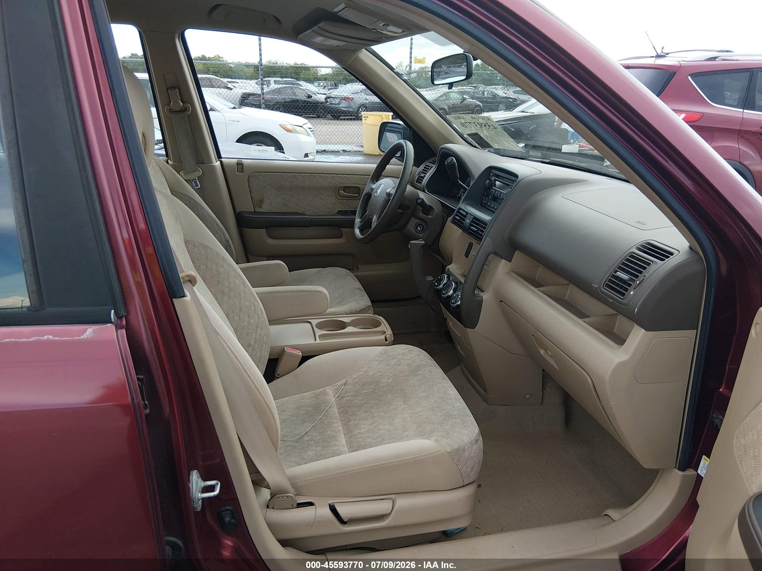 2006 Honda Cr-v Lx Red vin: JHLRD68506C011041