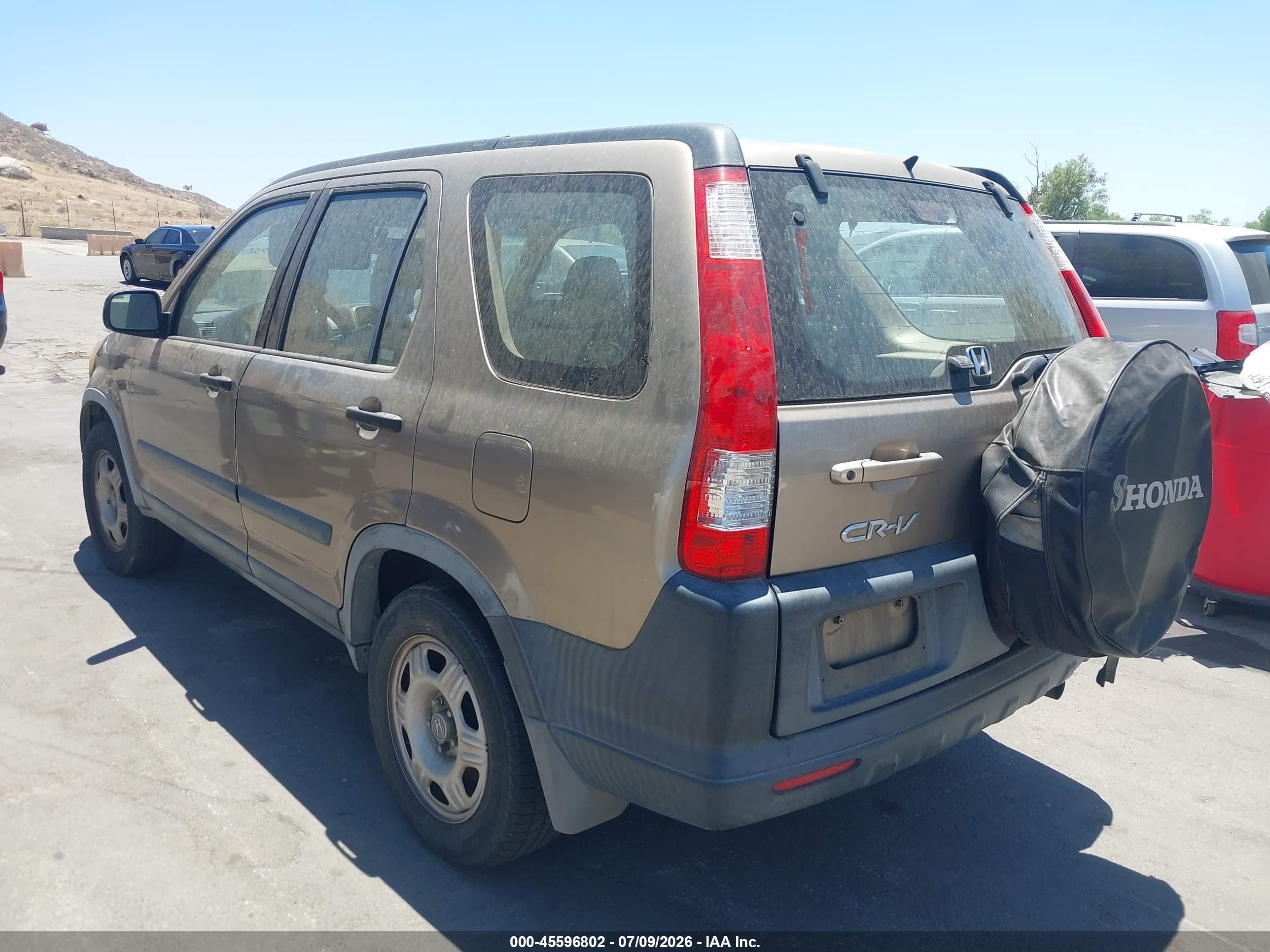 2006 Honda Cr-v Lx Champagne vin: JHLRD68506C017471