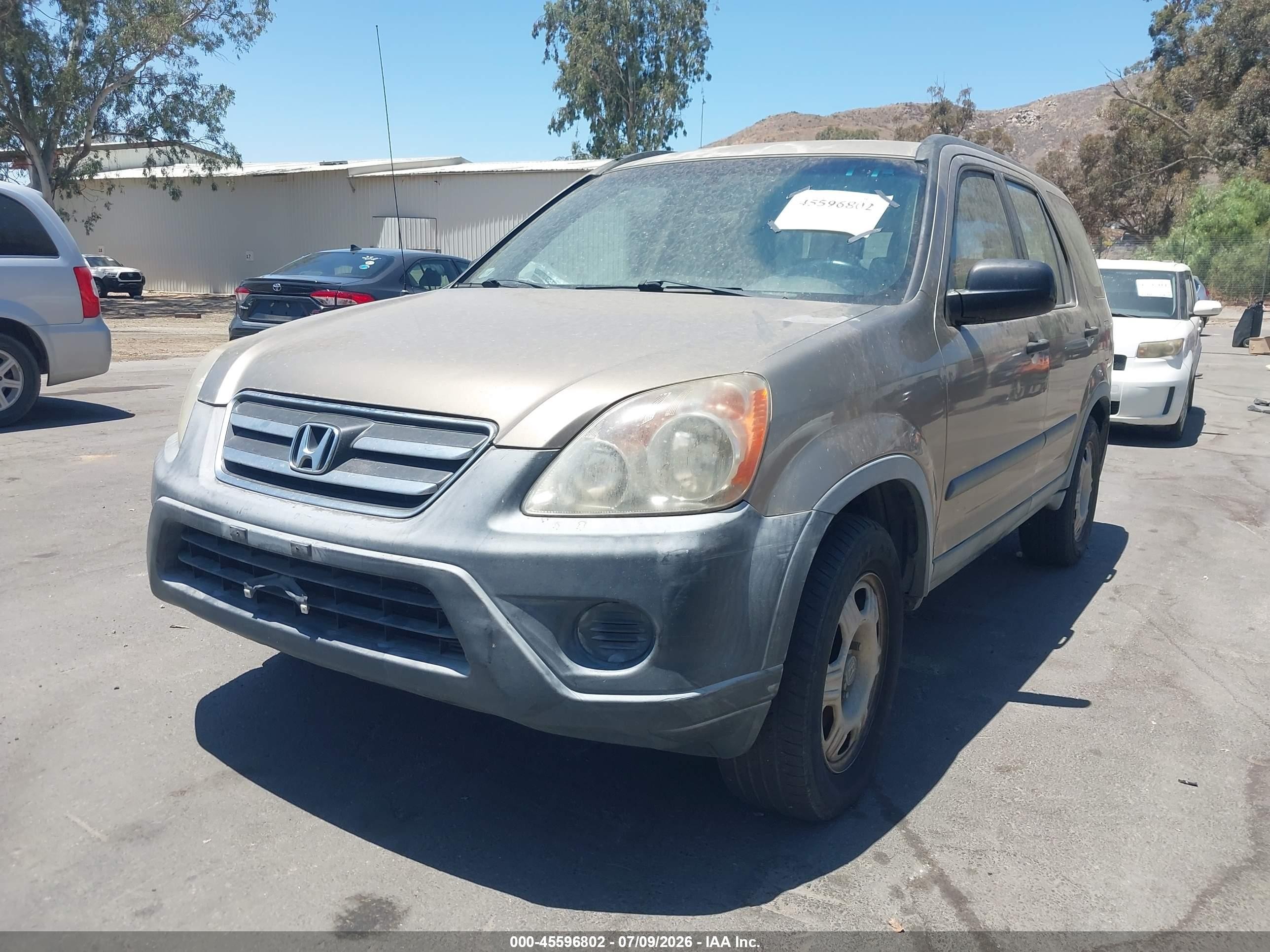 2006 Honda Cr-v Lx Champagne vin: JHLRD68506C017471