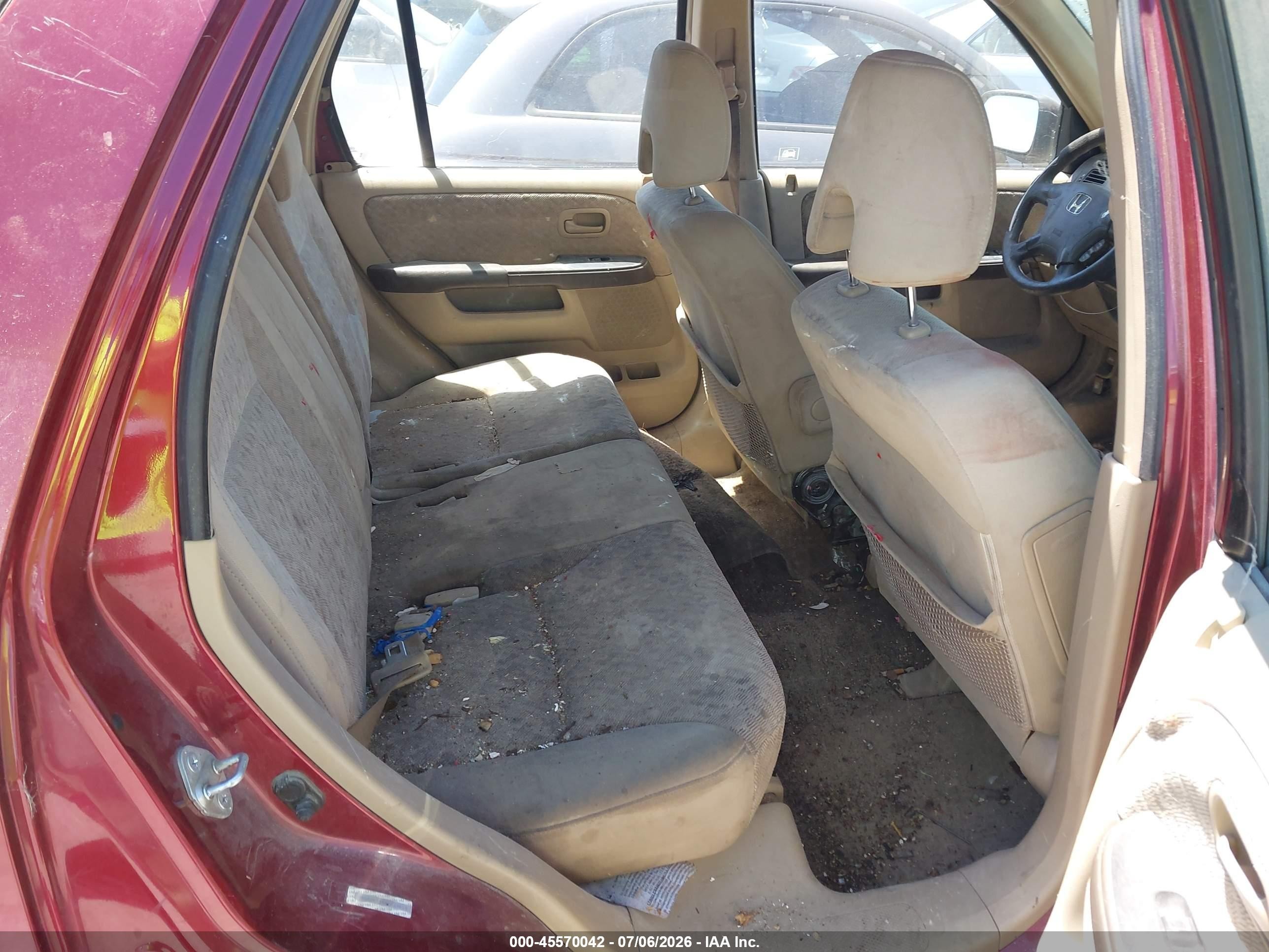 2006 Honda Cr-v Lx Red vin: JHLRD68506C029619