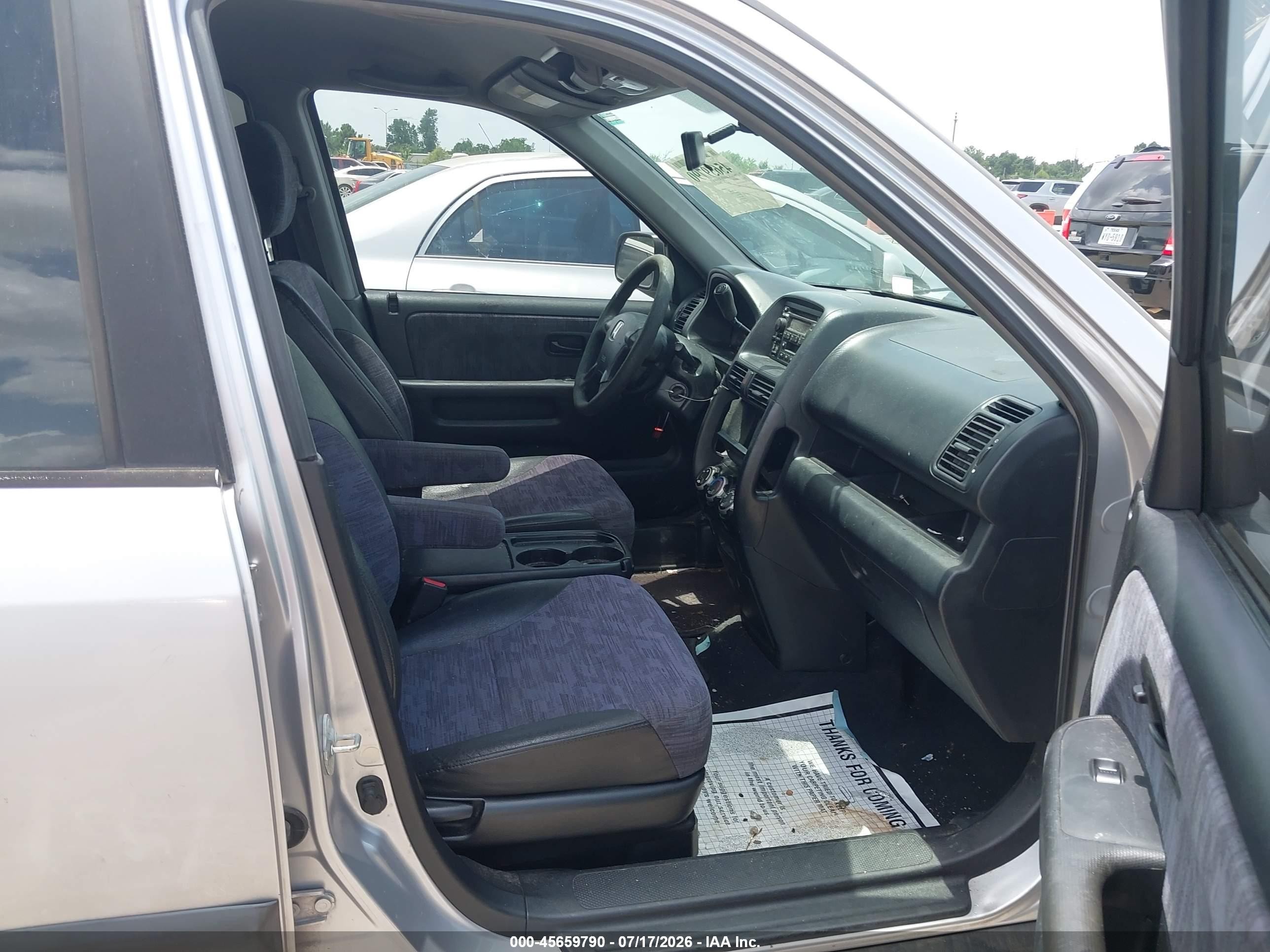 2004 Honda Cr-v Lx Silver vin: JHLRD68514C011658