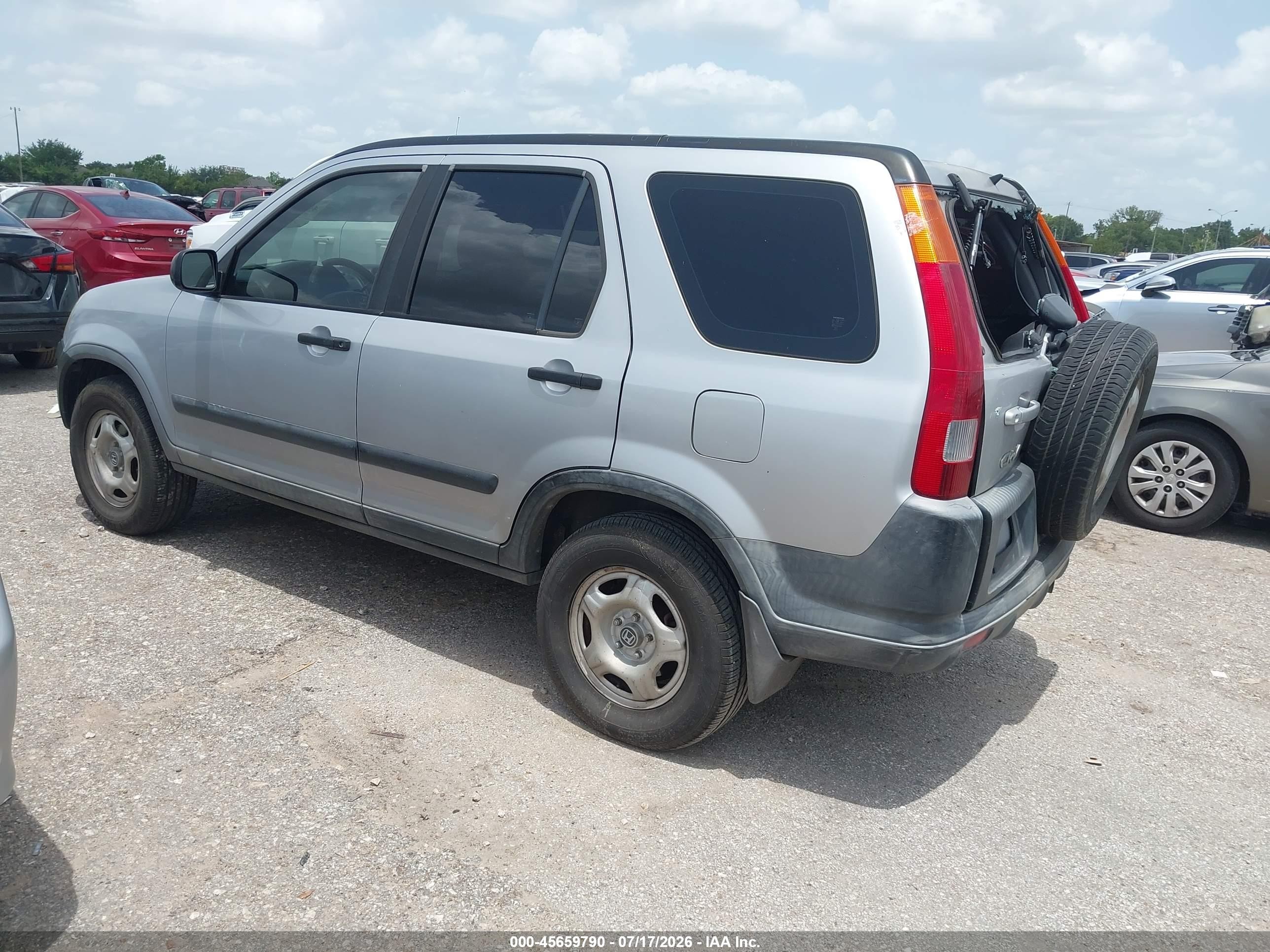 2004 Honda Cr-v Lx Silver vin: JHLRD68514C011658