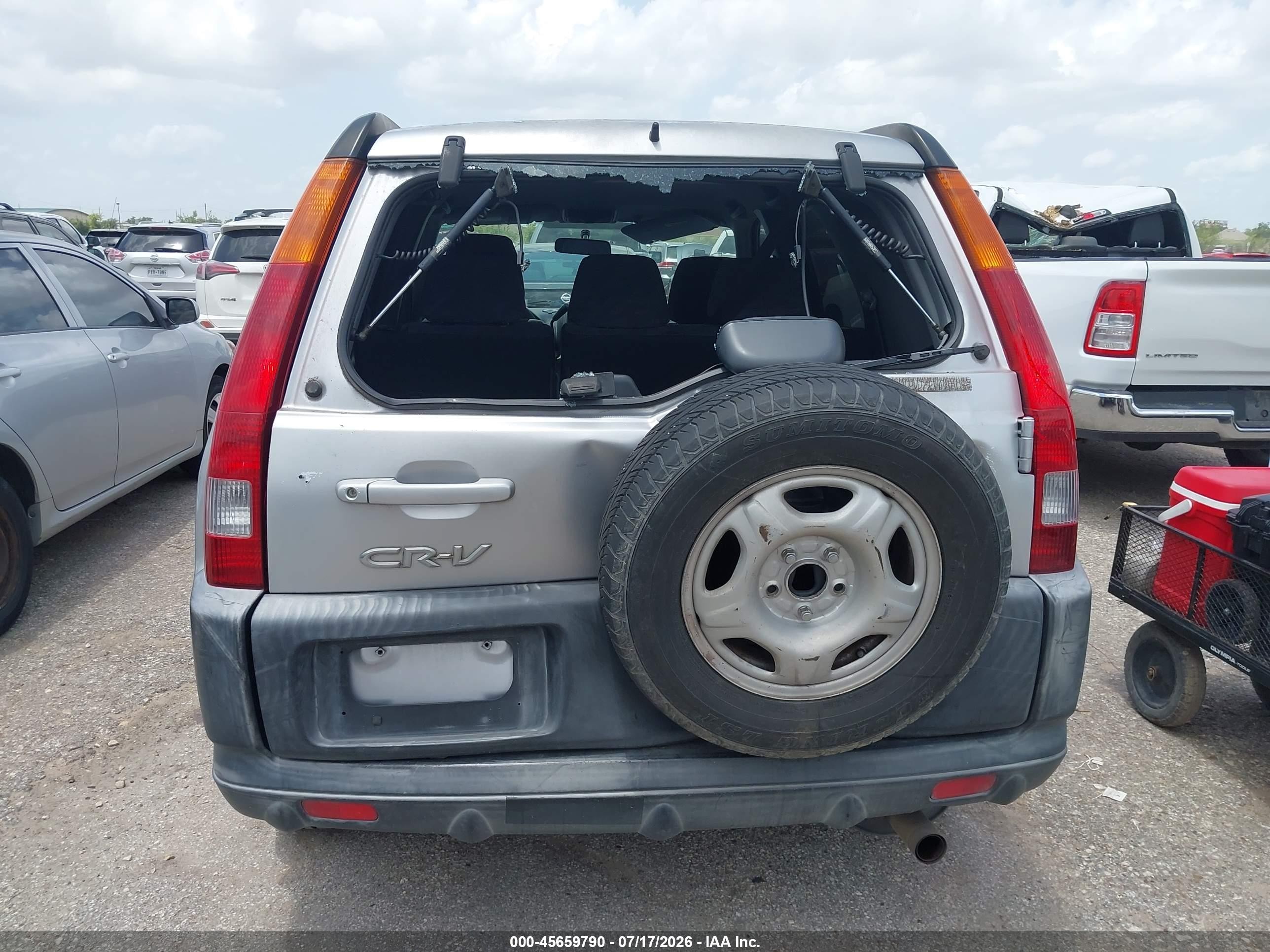 2004 Honda Cr-v Lx Silver vin: JHLRD68514C011658