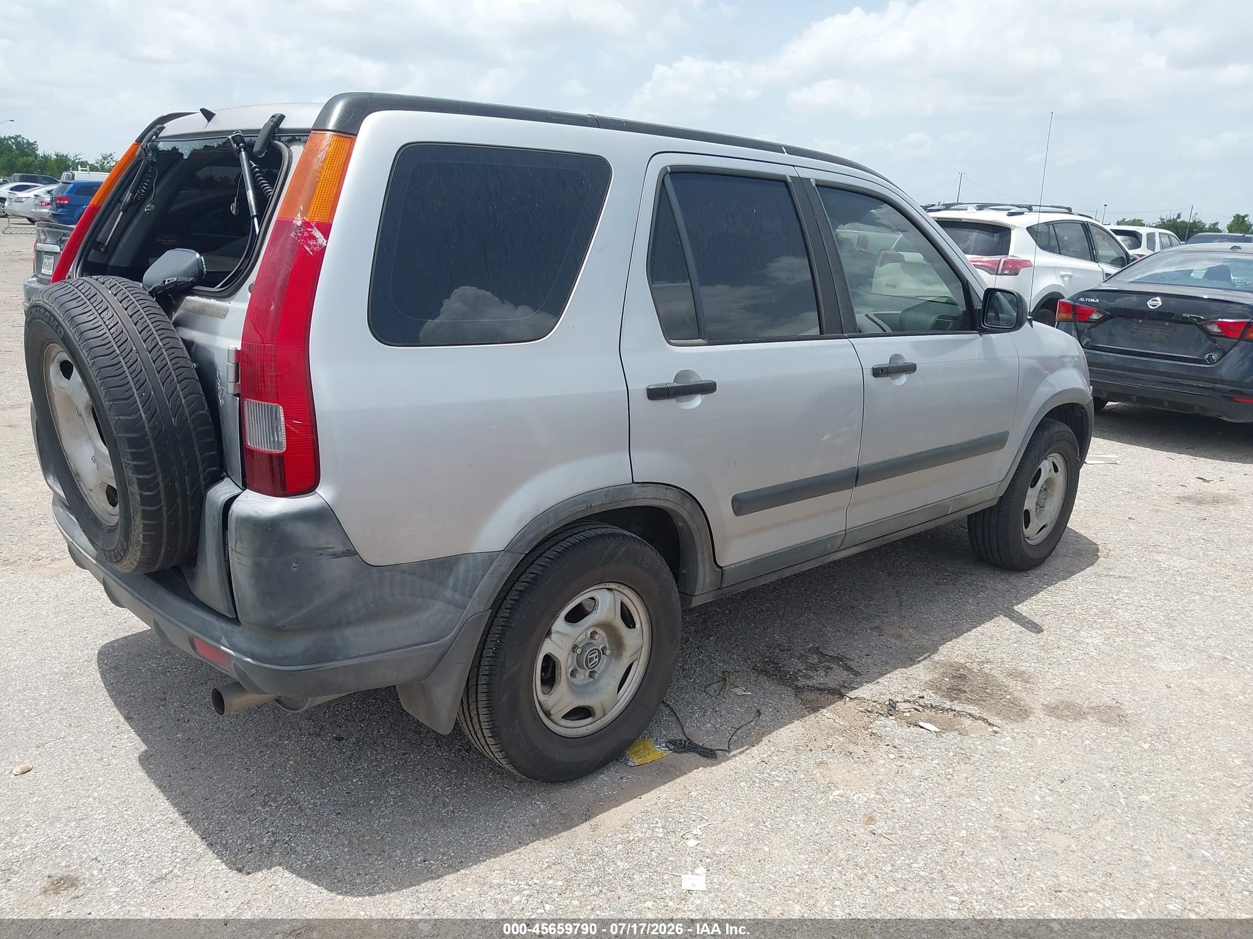 2004 Honda Cr-v Lx Silver vin: JHLRD68514C011658