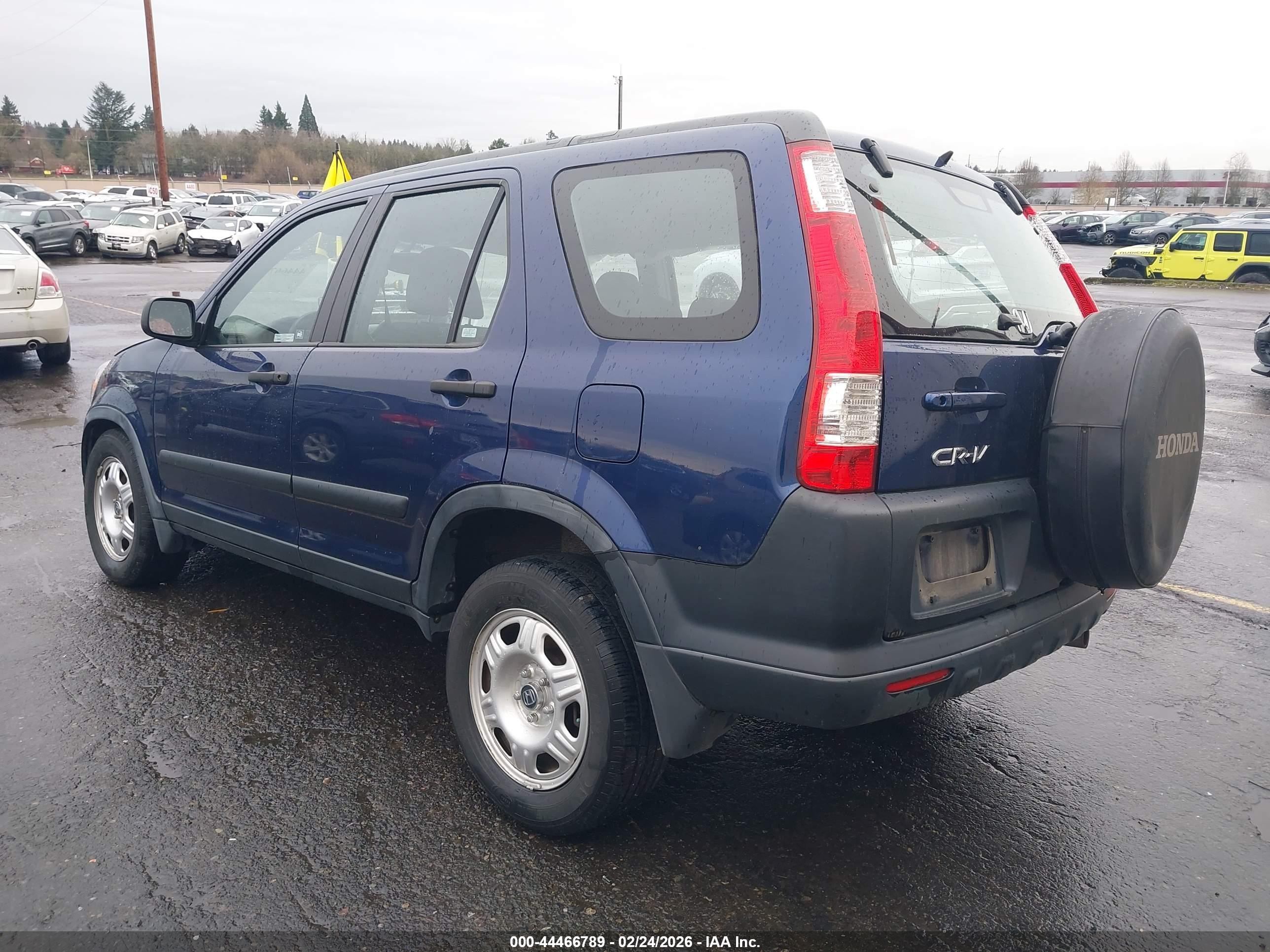 2005 Honda Cr-v Lx Синий vin: JHLRD68515C007630