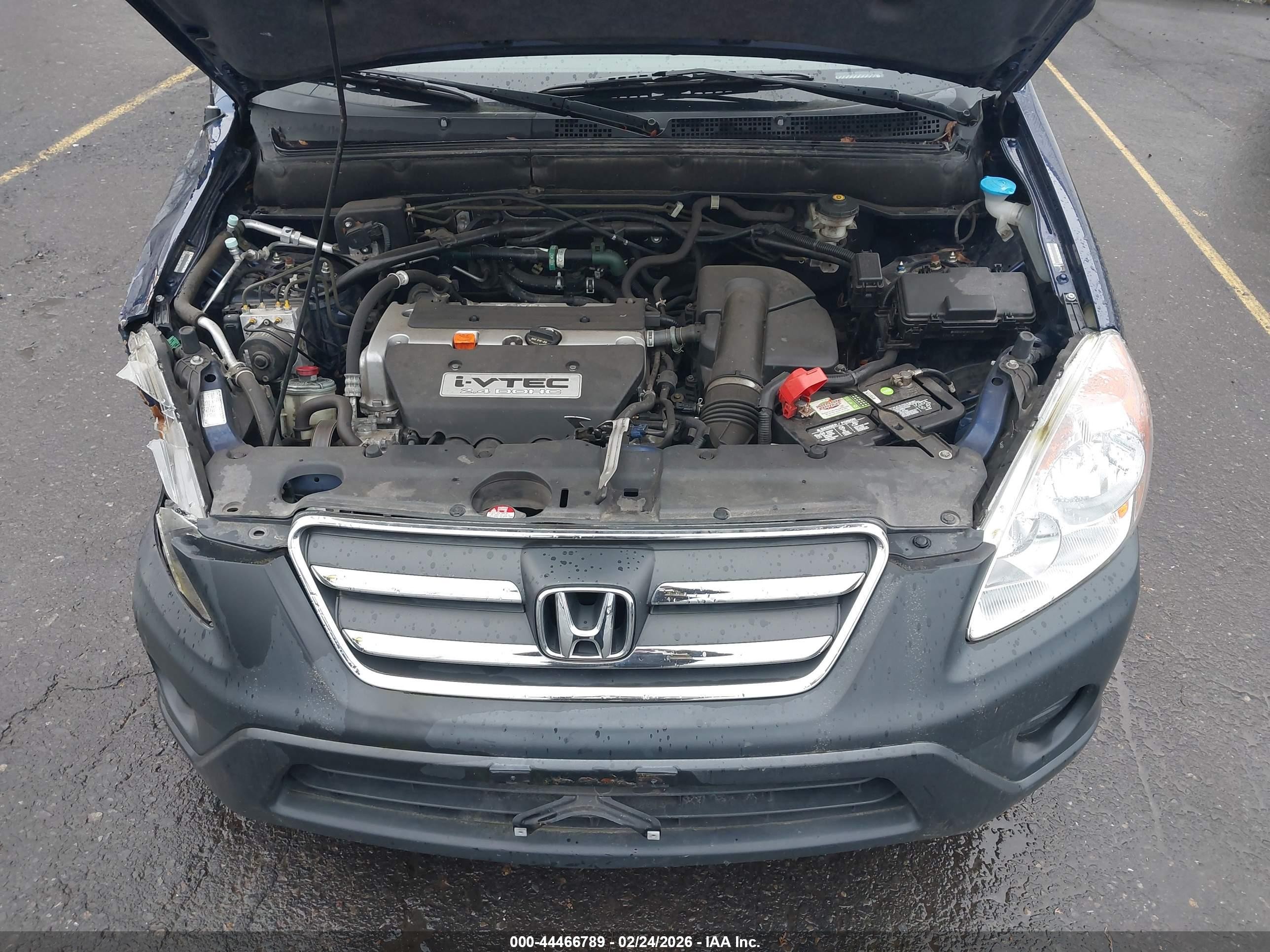2005 Honda Cr-v Lx Синий vin: JHLRD68515C007630