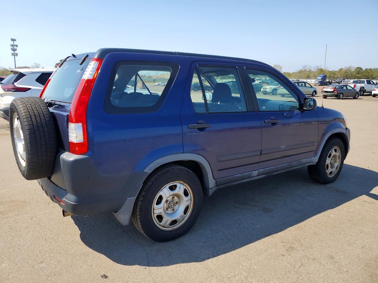 2005 Honda Cr-v Lx Синий vin: JHLRD68515C011953