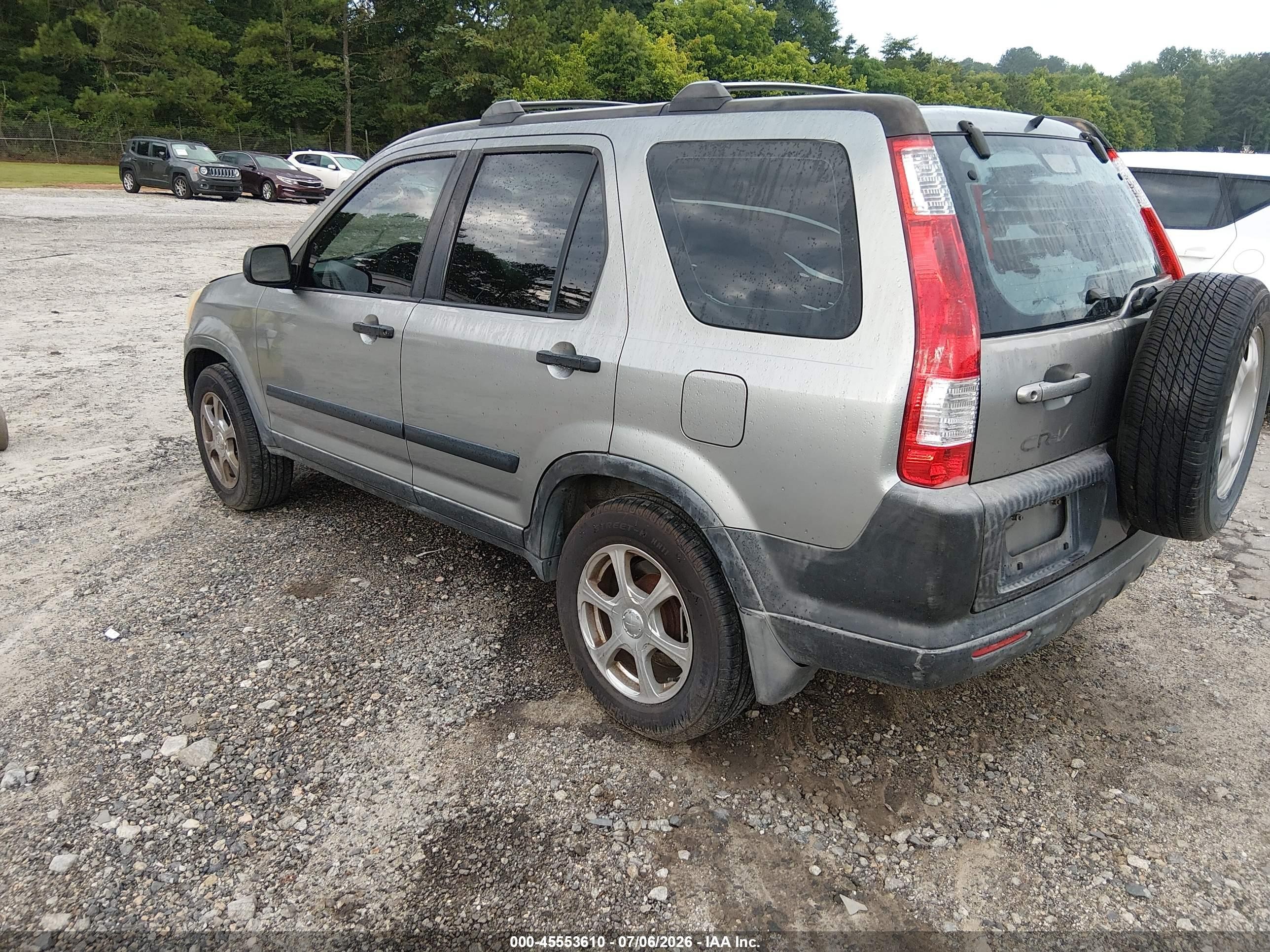2005 Honda Cr-v Lx Gray vin: JHLRD68515C013783