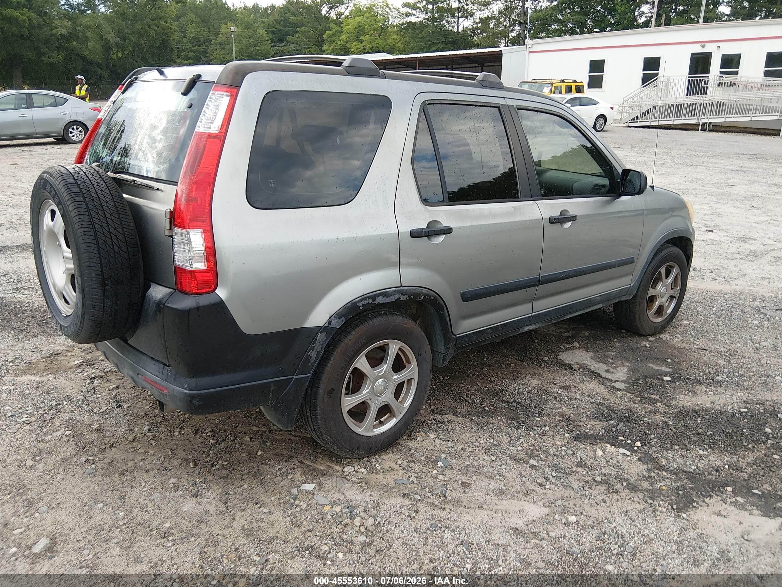 2005 Honda Cr-v Lx Gray vin: JHLRD68515C013783