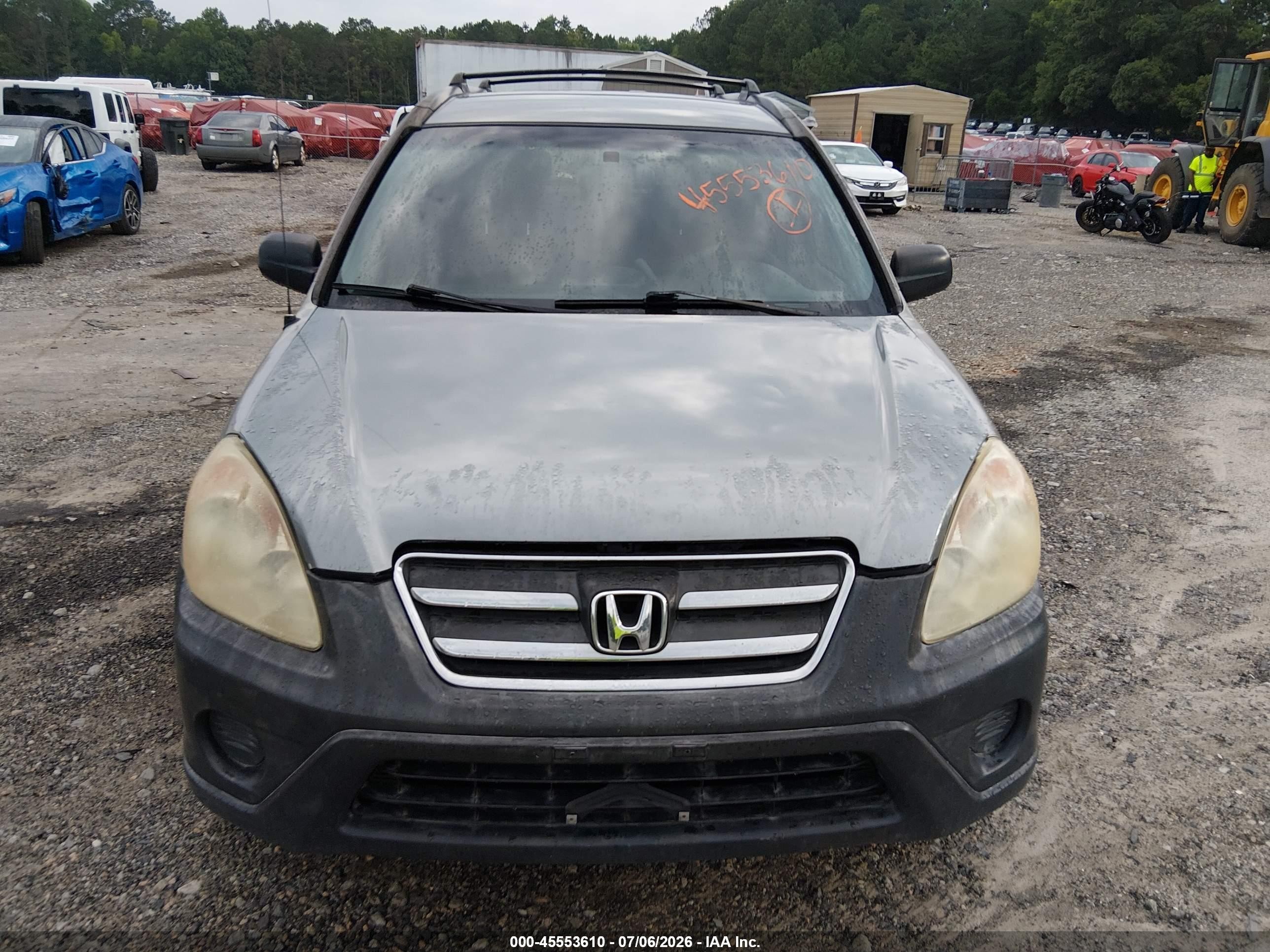 2005 Honda Cr-v Lx Gray vin: JHLRD68515C013783