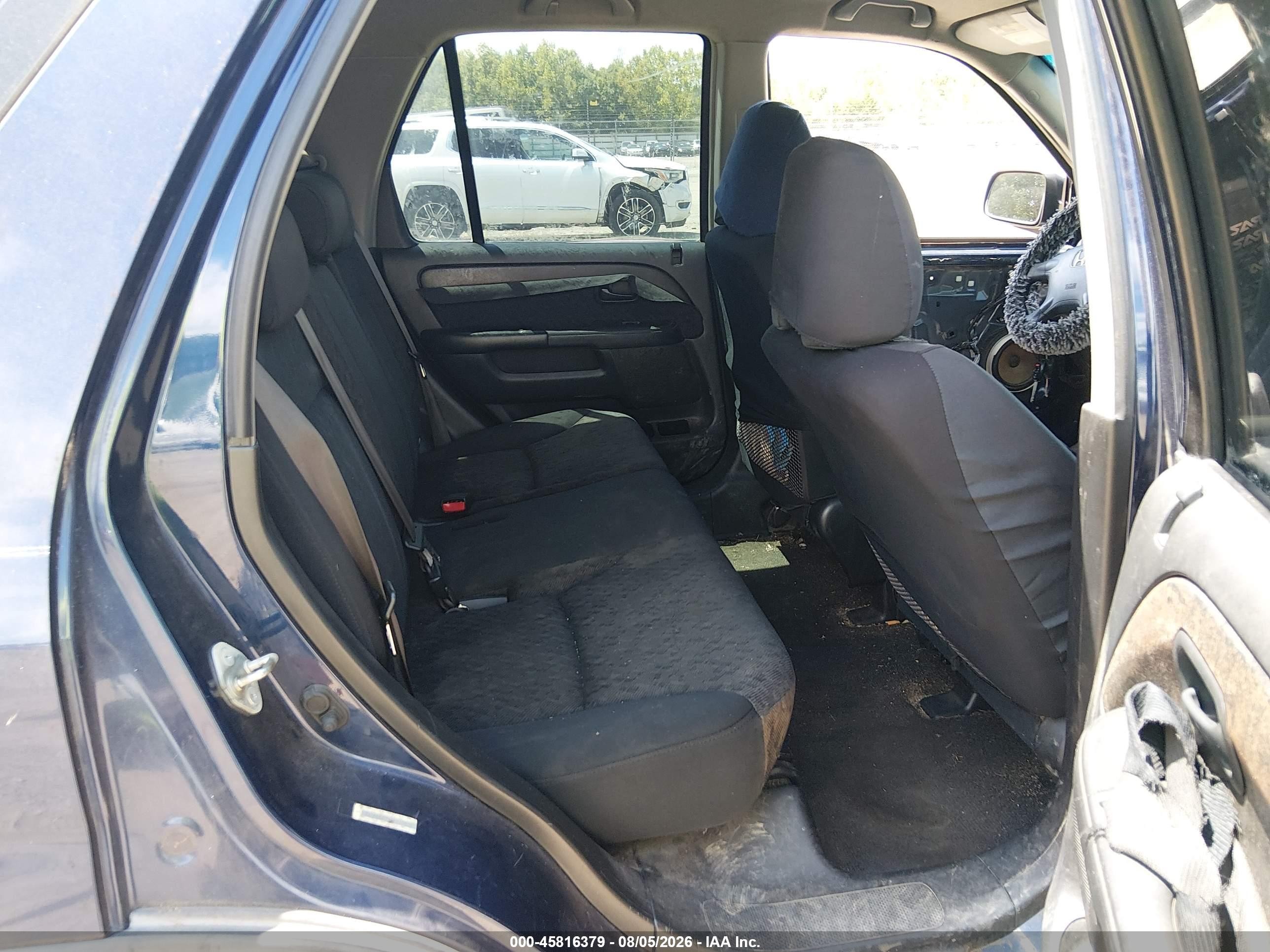 2005 Honda Cr-v Lx Blue vin: JHLRD68515C015856