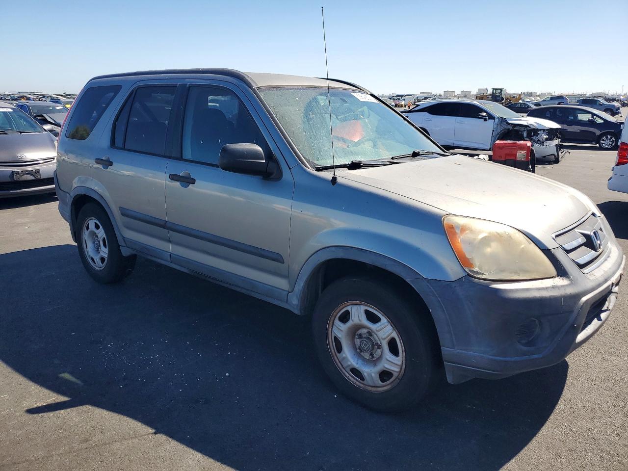 2005 Honda Cr-v Lx Silver vin: JHLRD68515C019101
