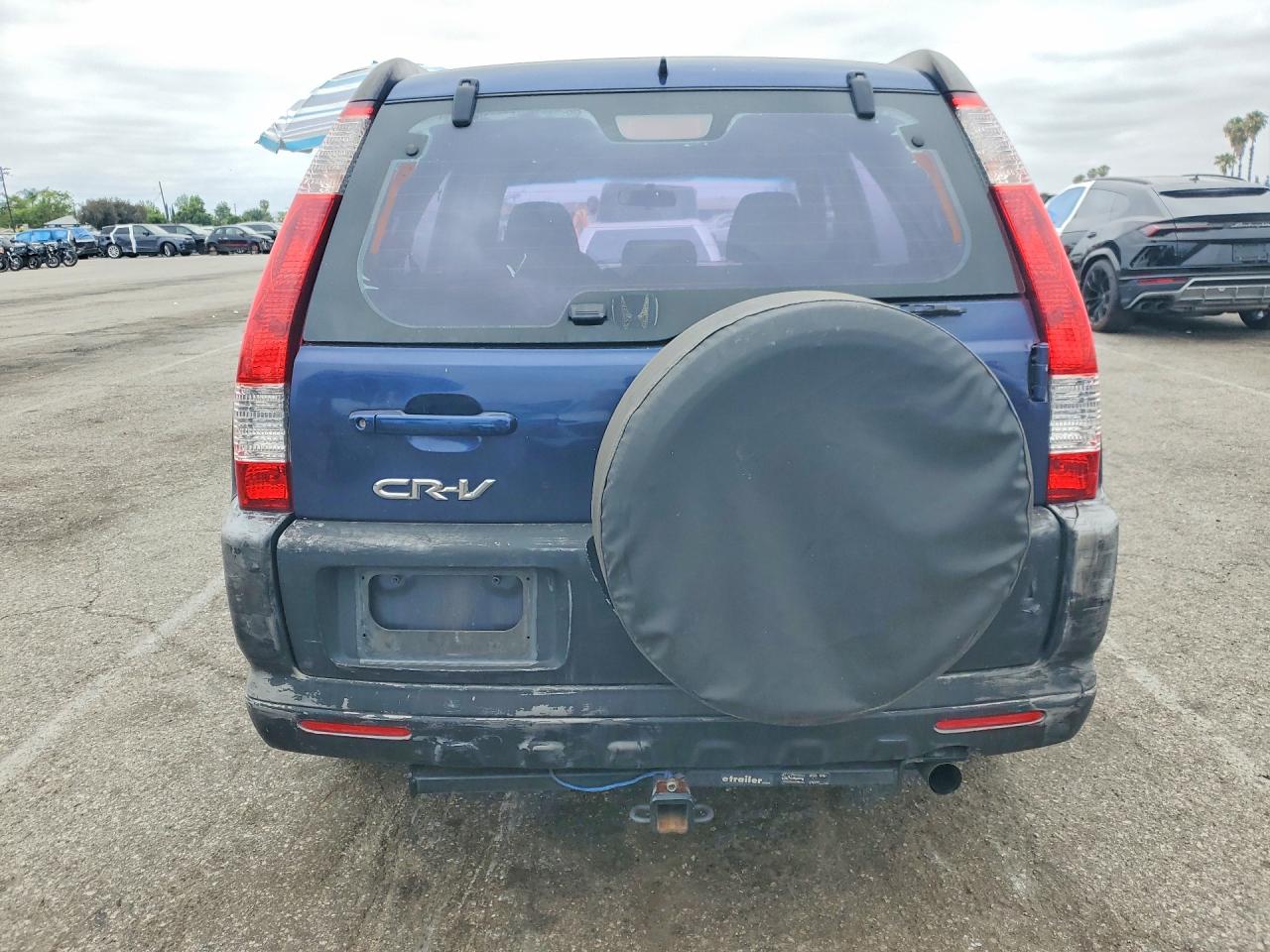 2005 Honda Cr-v Lx Blue vin: JHLRD68515C019342