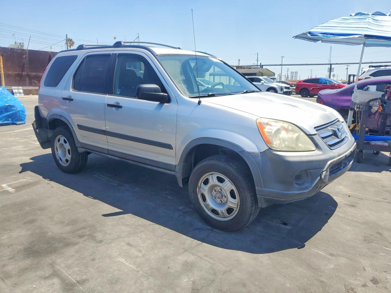 2006 Honda Cr-v Lx Silver vin: JHLRD68516C028544