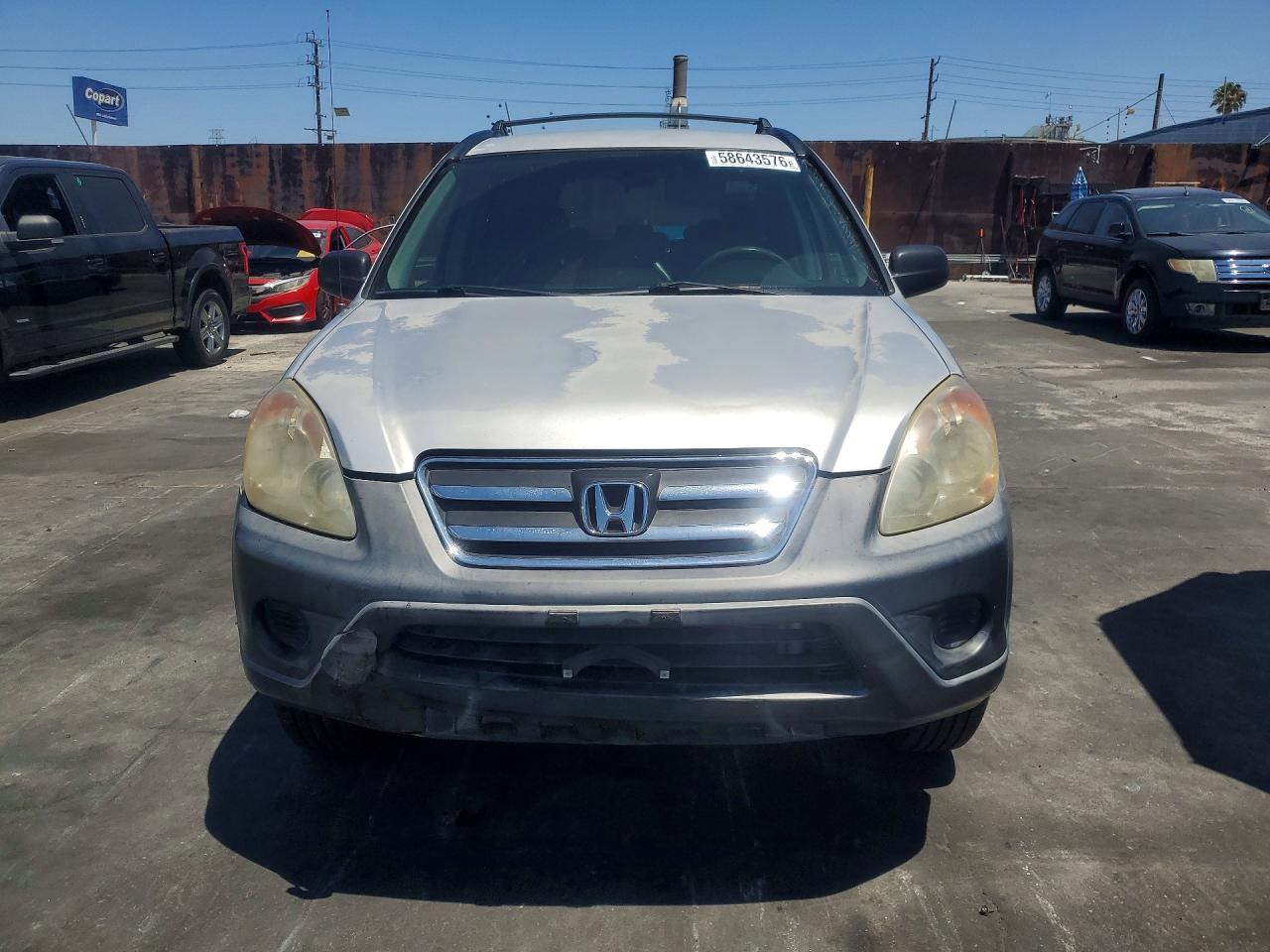 2006 Honda Cr-v Lx Silver vin: JHLRD68516C028544