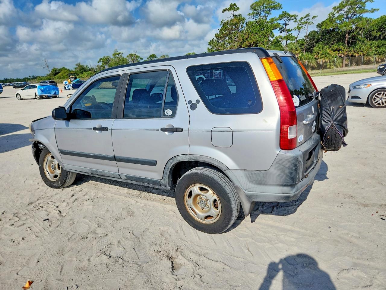 2004 Honda Cr-v Lx Silver vin: JHLRD68524C018716